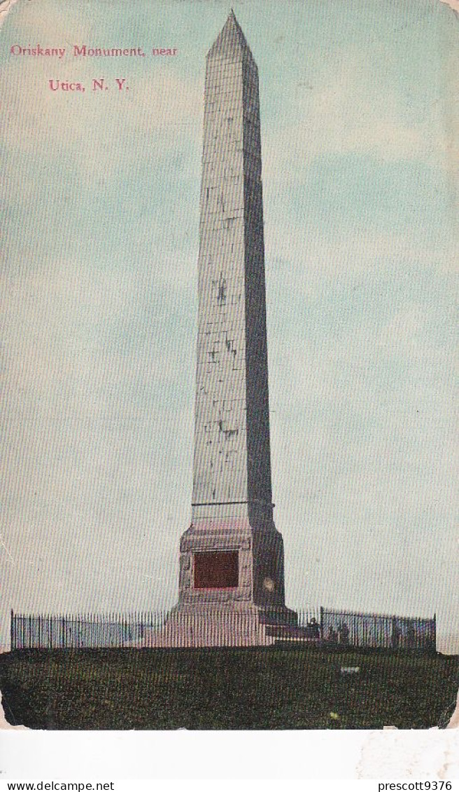 Oriskany Monument Nr Utica New York, USA  - Unused  Postcard - C1909 - G2 - Utica