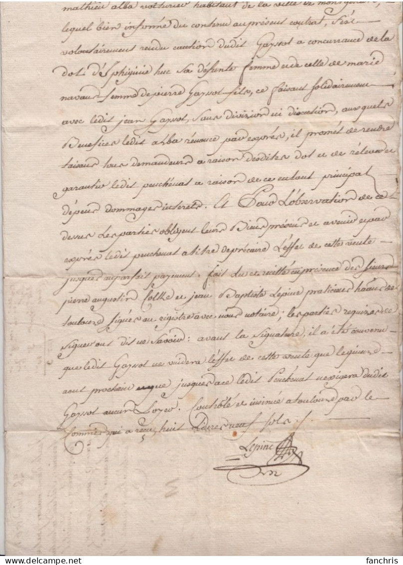 1767- Généralite De Toulouse-4 Pages-32cm Sur 21cm - Manuscripts