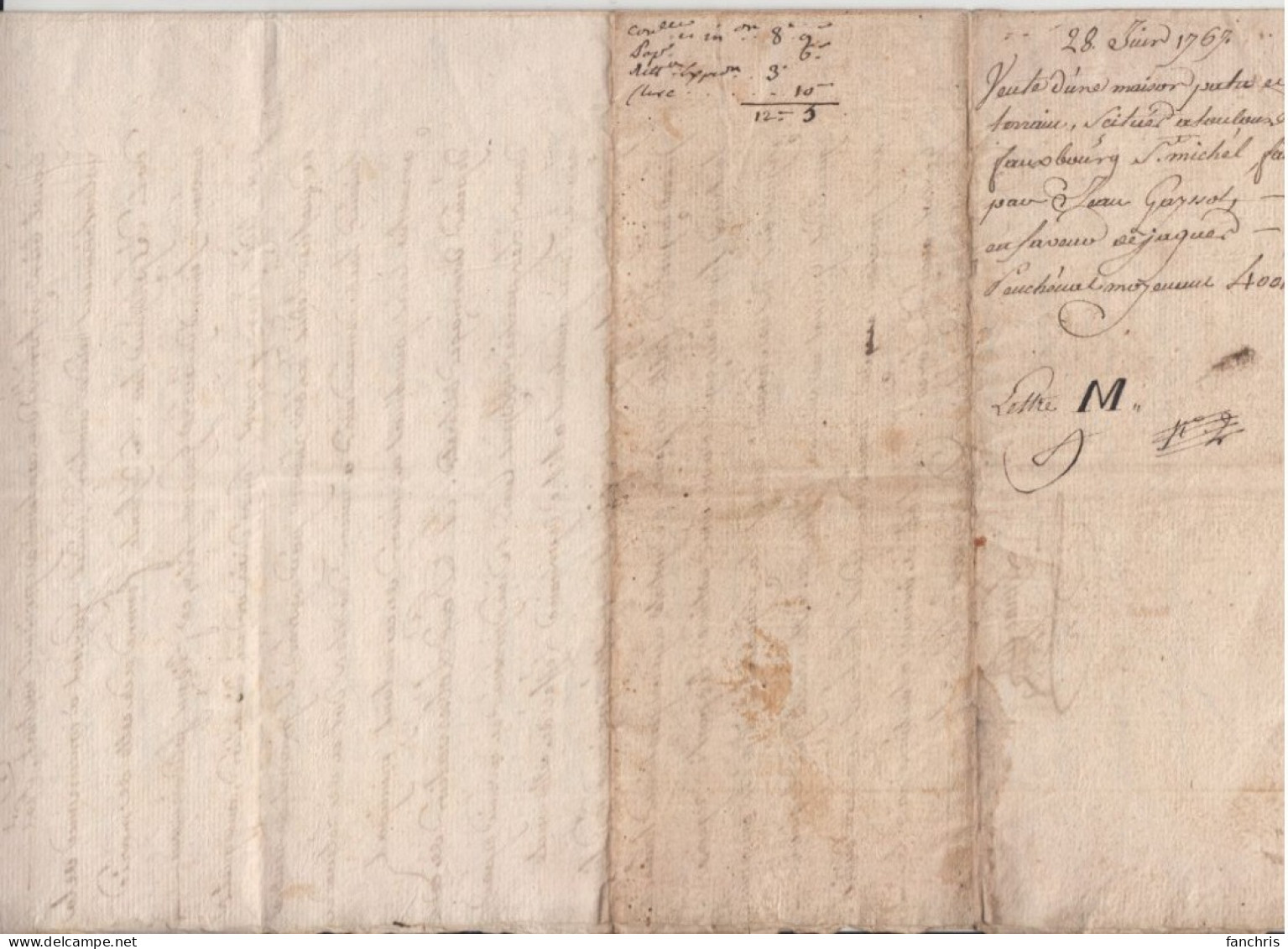 1767- Généralite De Toulouse-4 Pages-32cm Sur 21cm - Manuscripts