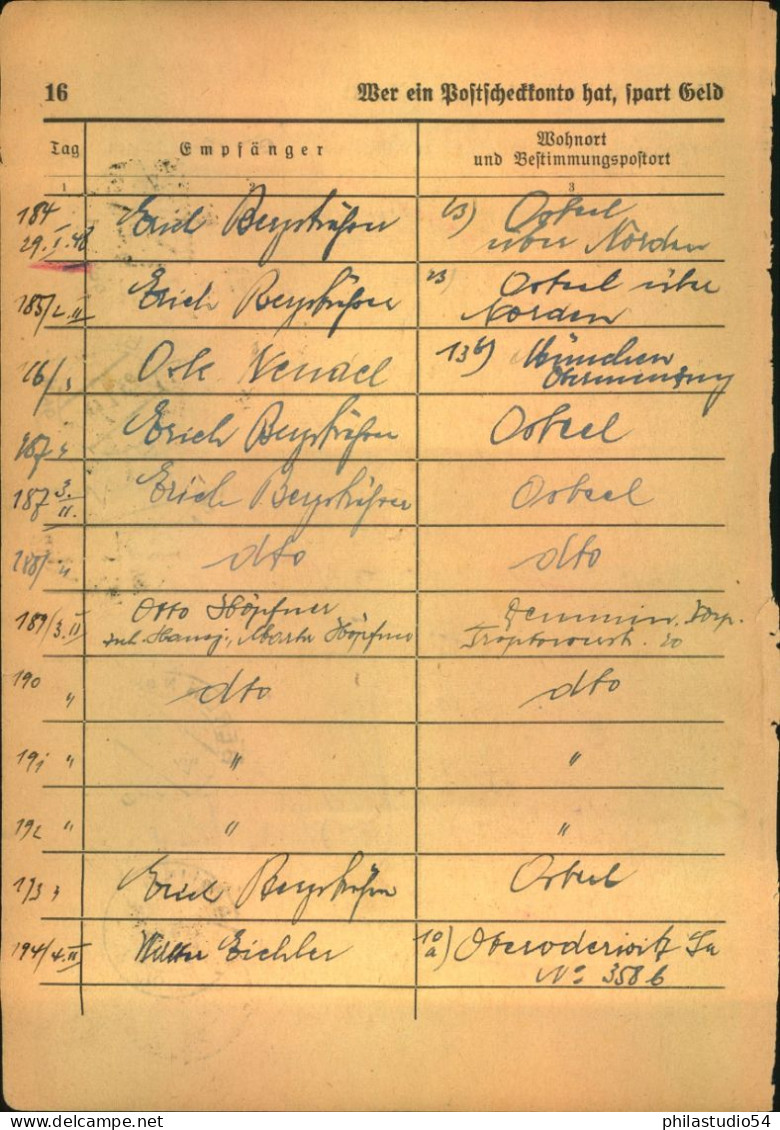 1948, 25 Pf. Arbeiter Als EF Auf Einlieferungsscheinfür Ein Paket Ab „BERLIN N 96“zzsammen Mit Anderen Frankierten Einli - Other & Unclassified