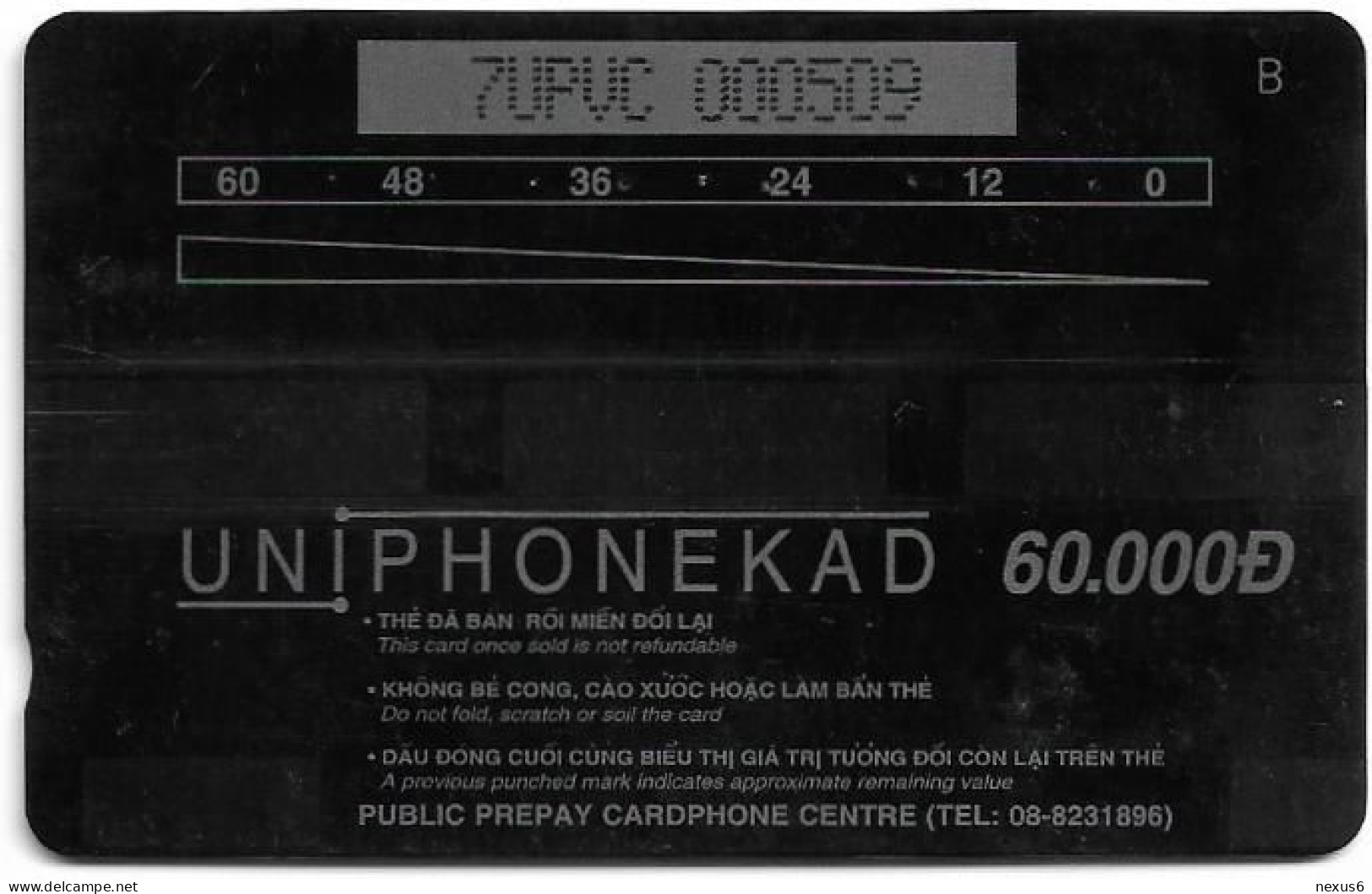 Vietnam - Uniphonekad (GPT) - Notre Dame Cathedral - 7UPVC - 41.500ex, Used - Viêt-Nam