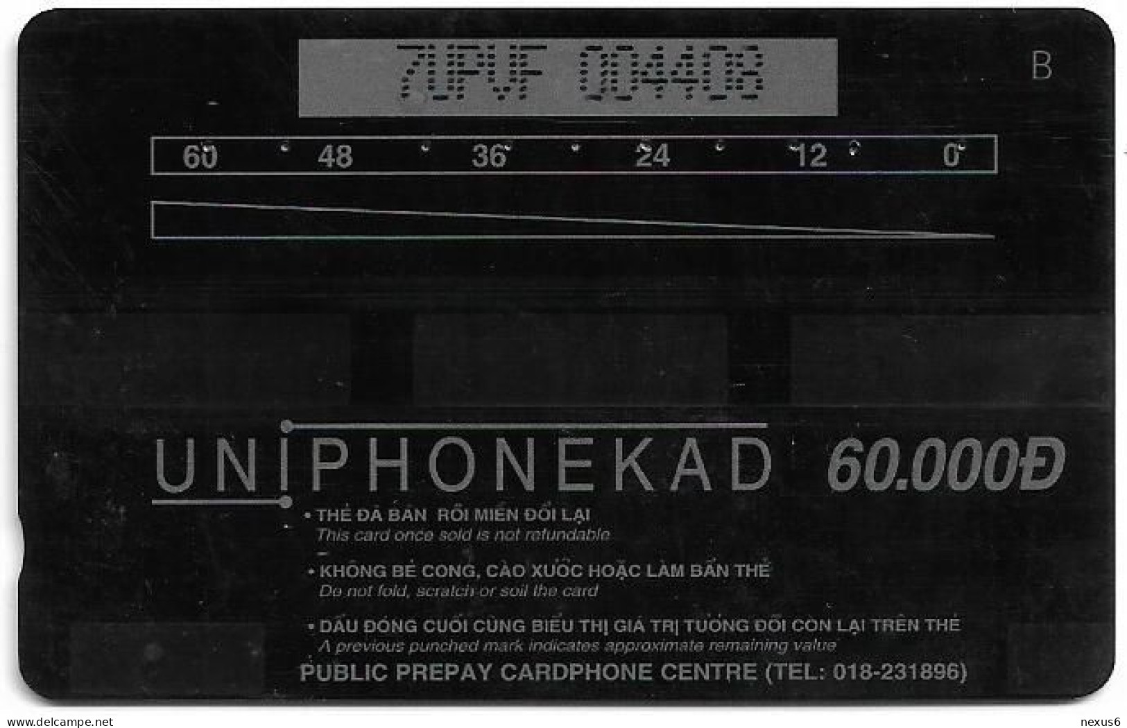 Vietnam - Uniphonekad (GPT) - Nha Trang Harbour (Tel. 018-231896) - 7UPVF - Used - Vietnam