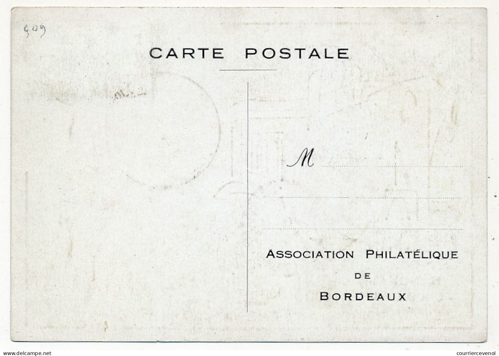 FRANCE - Carte Commémorative  "XXIVe Congrès National BORDEAUX 1951" + Cachet Troupes Coloniales PARIS - Cachets Commémoratifs