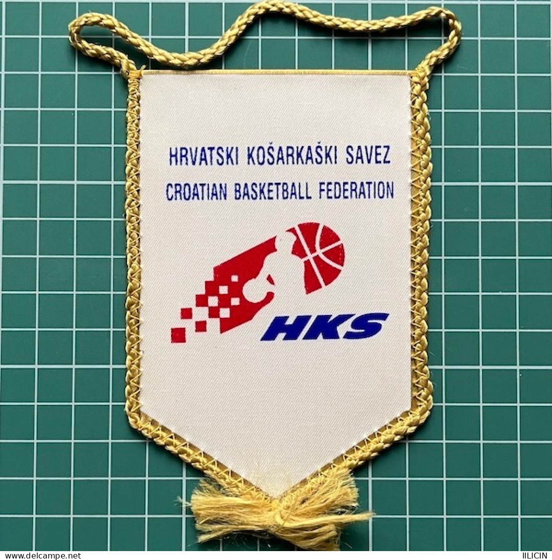 Flag Pennant Banderín ZA000606 - Basketball Croatia Hrvatska Federation Association Union - Apparel, Souvenirs & Other