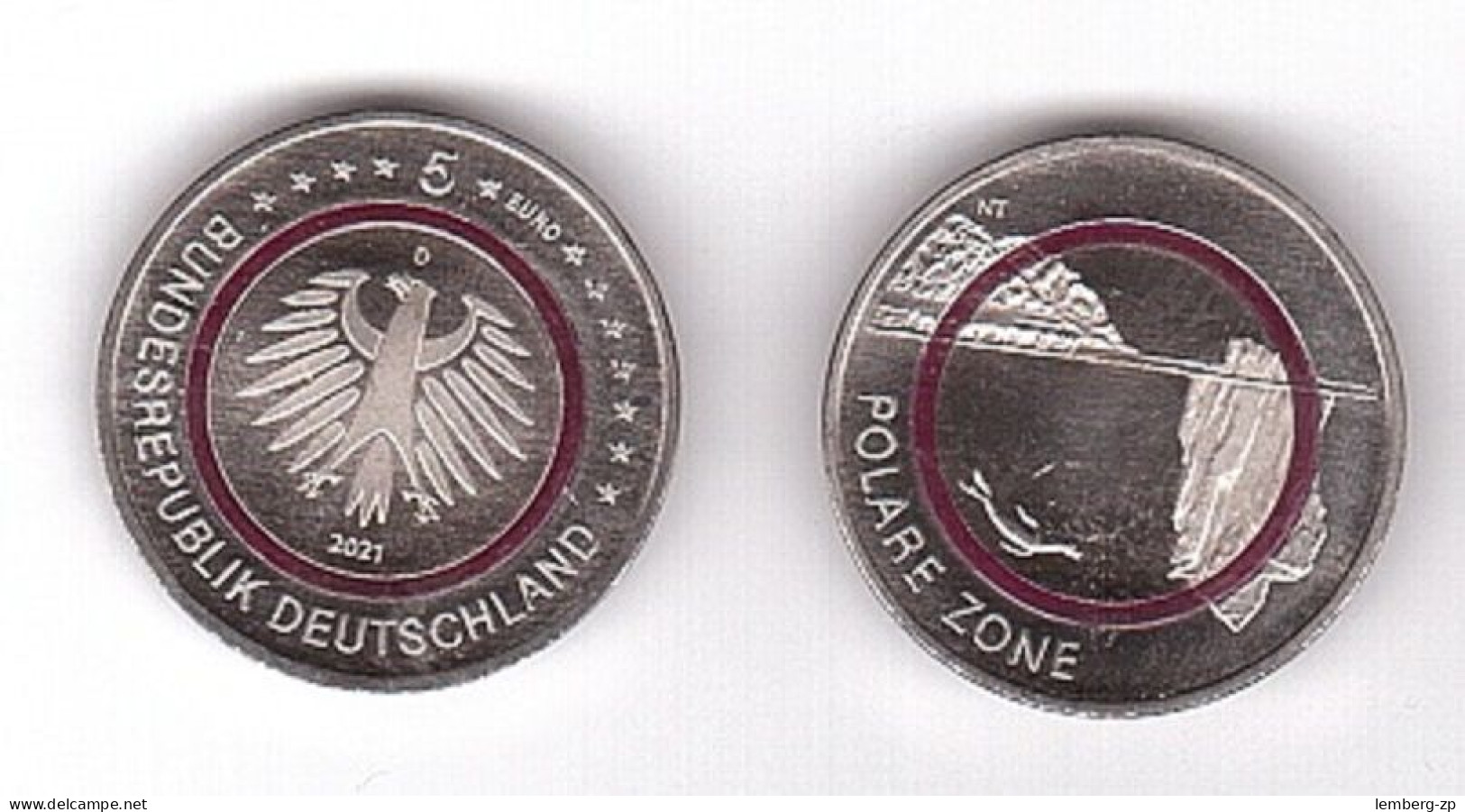 Germany - 5 Euro 2021 - D UNC Polar Zone Lemberg-Zp - Deutschland