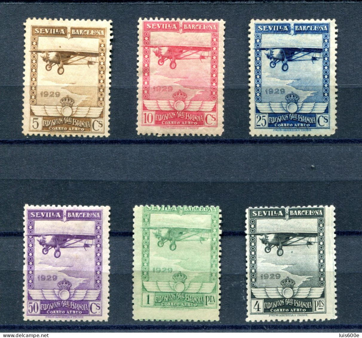 1930.ESPAÑA.EDIFIL 483/88*/(*).NUEVOS CON FIJASELLOS(MH).CATALOGO 160€ - Nuevos