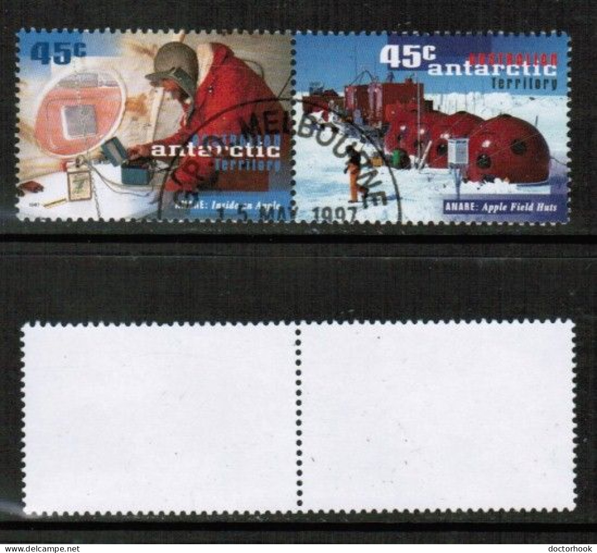 AUSTRALIAN ANTARCTIC TERRITORY   Scott # L 102-3a USED PAIR (CONDITION AS PER SCAN) (Stamp Scan # 930-1) - Gebruikt