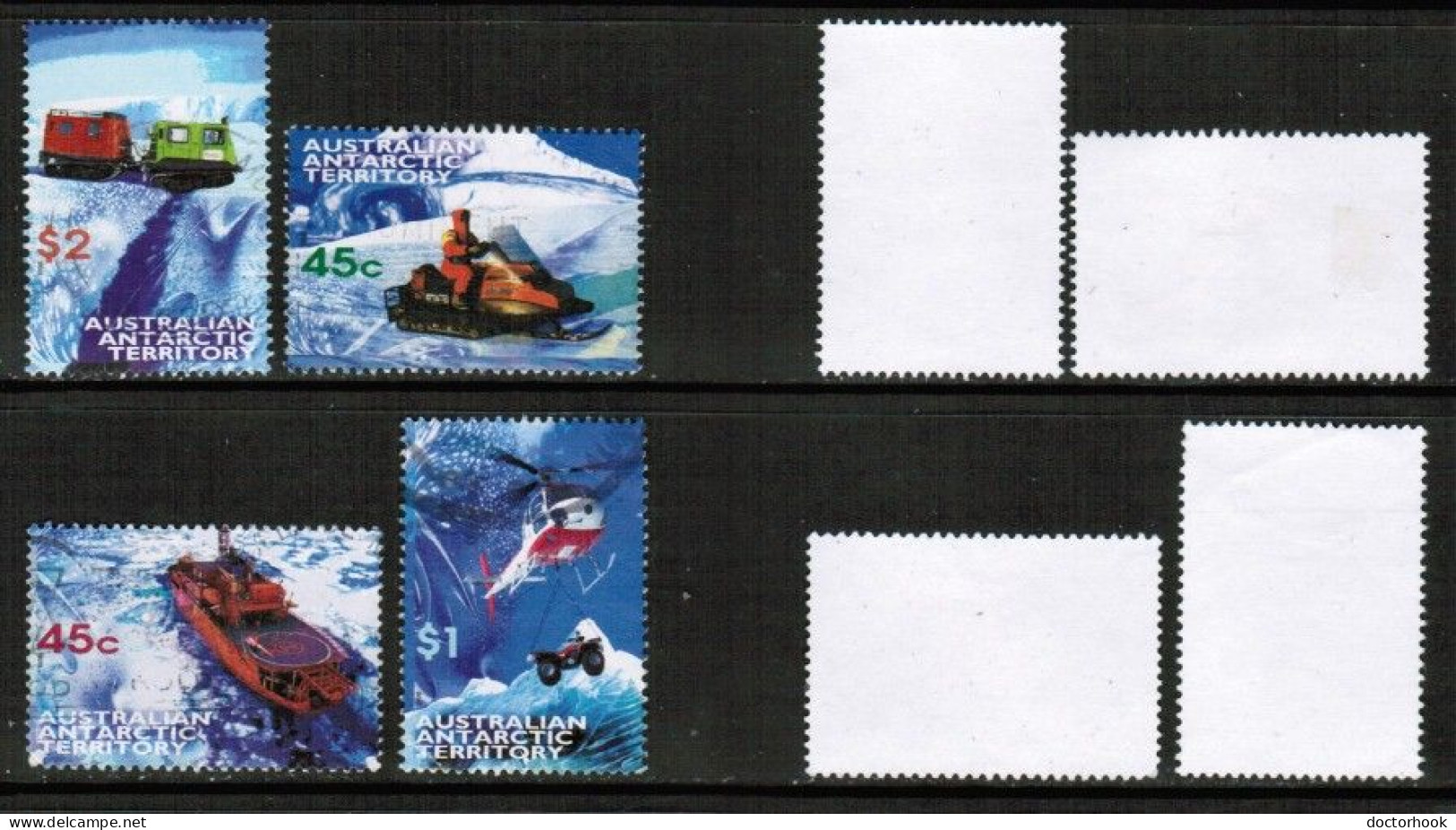 AUSTRALIAN ANTARCTIC TERRITORY   Scott # L 107-10 USED (CONDITION AS PER SCAN) (Stamp Scan # 930-6) - Usati