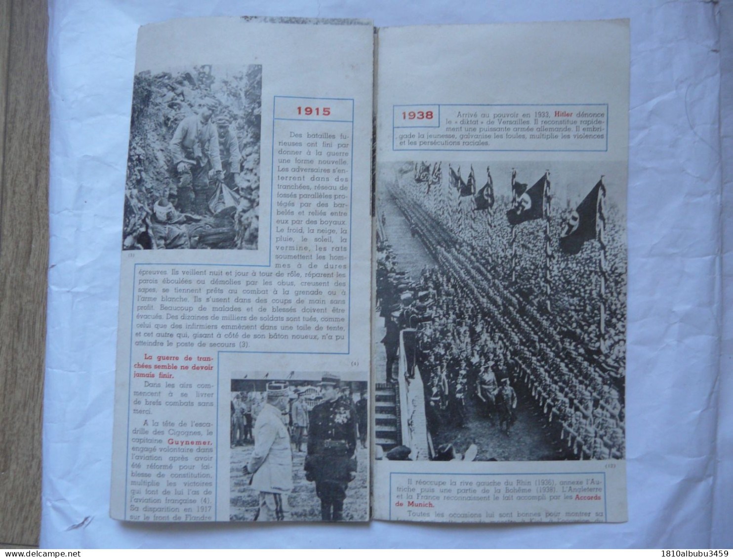 DEPLIANT HISTORIQUE 1914-1918 Les Deux Guerres Mondiales 1939-1945 - Historical Documents