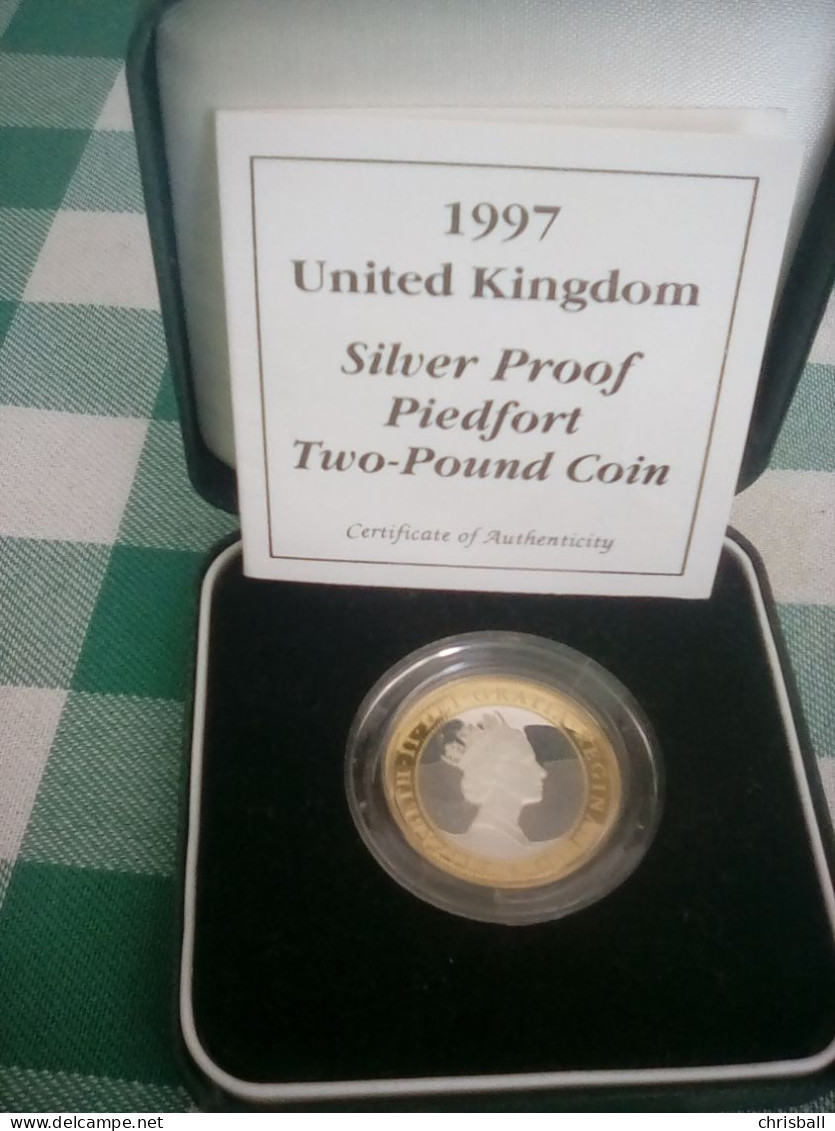Great Britain UK 1997  £2 Two Pound Coin - Piedfort Silver Proof - Mint Sets & Proof Sets