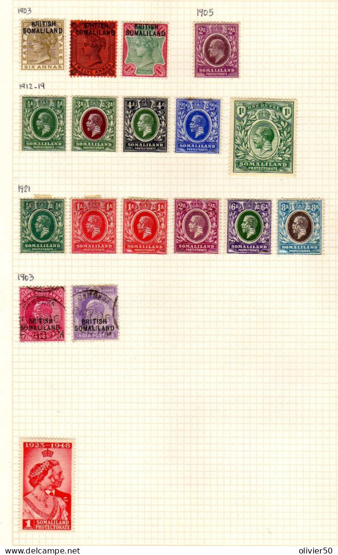 Somaliland (1903-1948) - Victoria - Edourad VII - George V - Neufs* Et Oblit - Somaliland (Protectorate ...-1959)