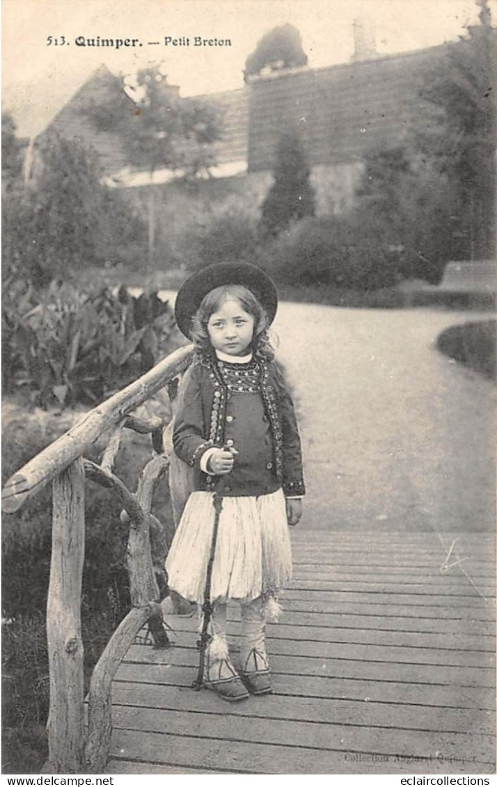 Quimper          29            Petit Breton. Enfant Avec Une Canne     (voir Scan) - Quimper