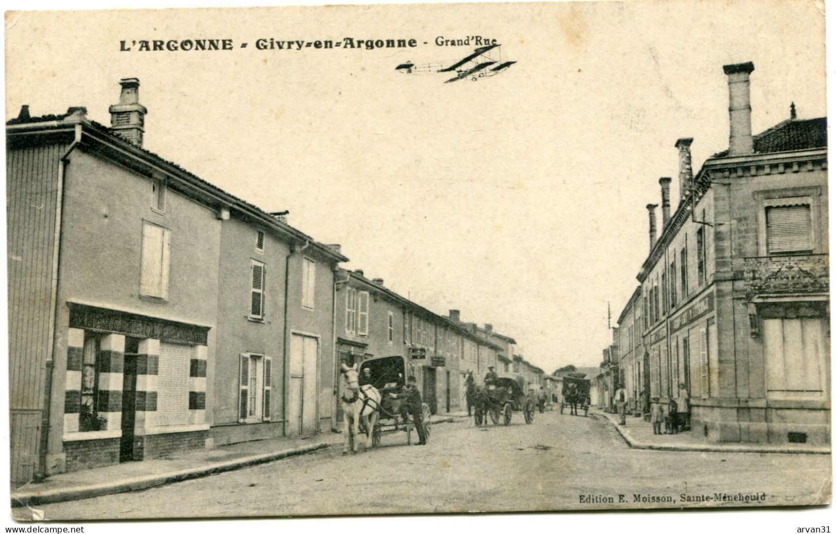 GIVRY En ARGONNE - GRAND '  RUE En 1915  - - Givry En Argonne