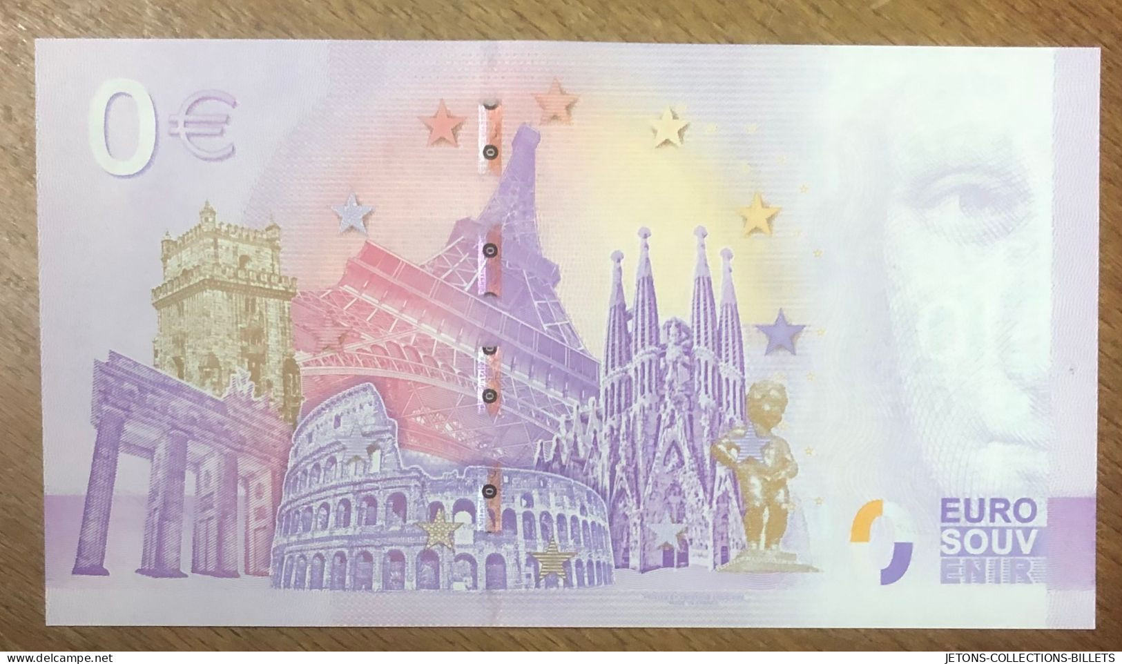 2023 BILLET 0 EURO SOUVENIR DPT 11 RÉSERVE AFRICAINE SIGEAN PETIT NUMÉRO + TAMPON 0 EURO SCHEIN BANKNOTE PAPER MONEY - Privéproeven