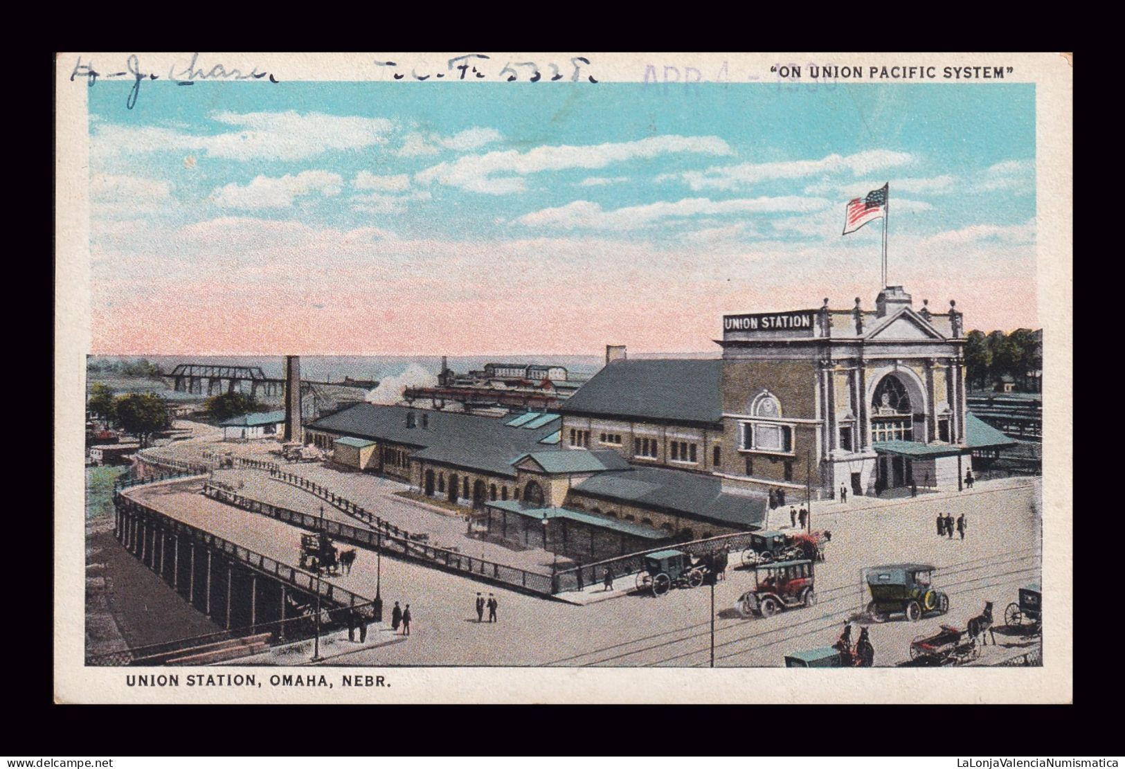 Antigua Postal Omaha Nebr Union Station - Omaha