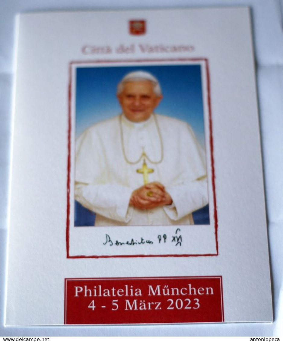 VATICAN 2023, EXIBITION PHILATELIA MUNCHEN, 4-5 MARZ 2023, SPECIAL FOLDER - Covers & Documents