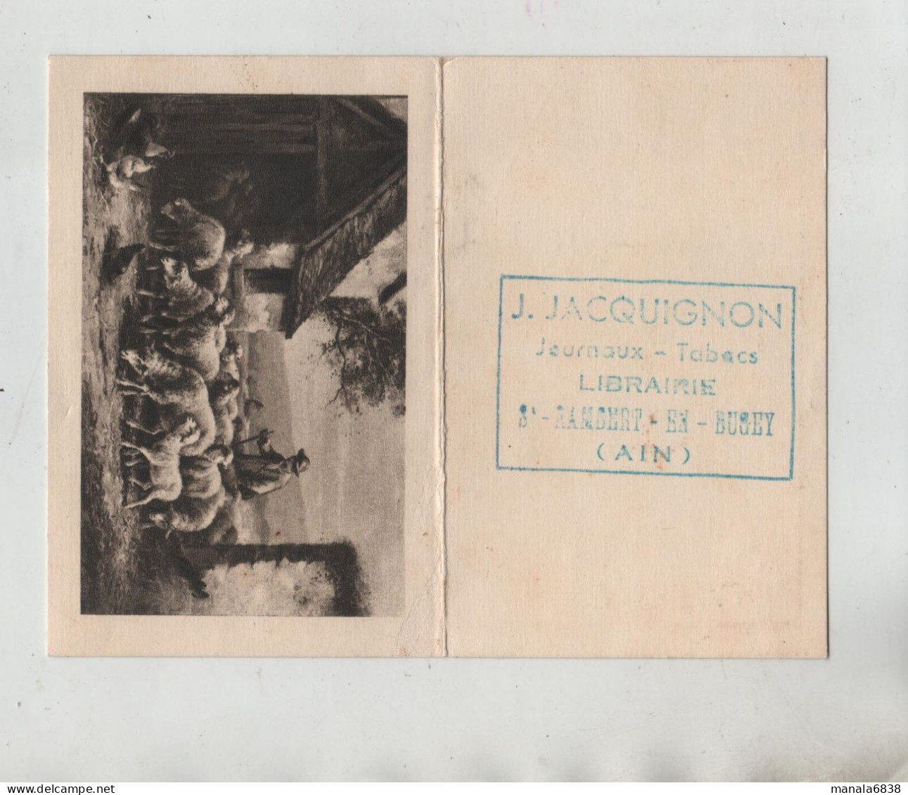 Jacquignon Journaux Tabacs Librairie Saint Rambert En Bugey 1944 - Kleinformat : 1941-60