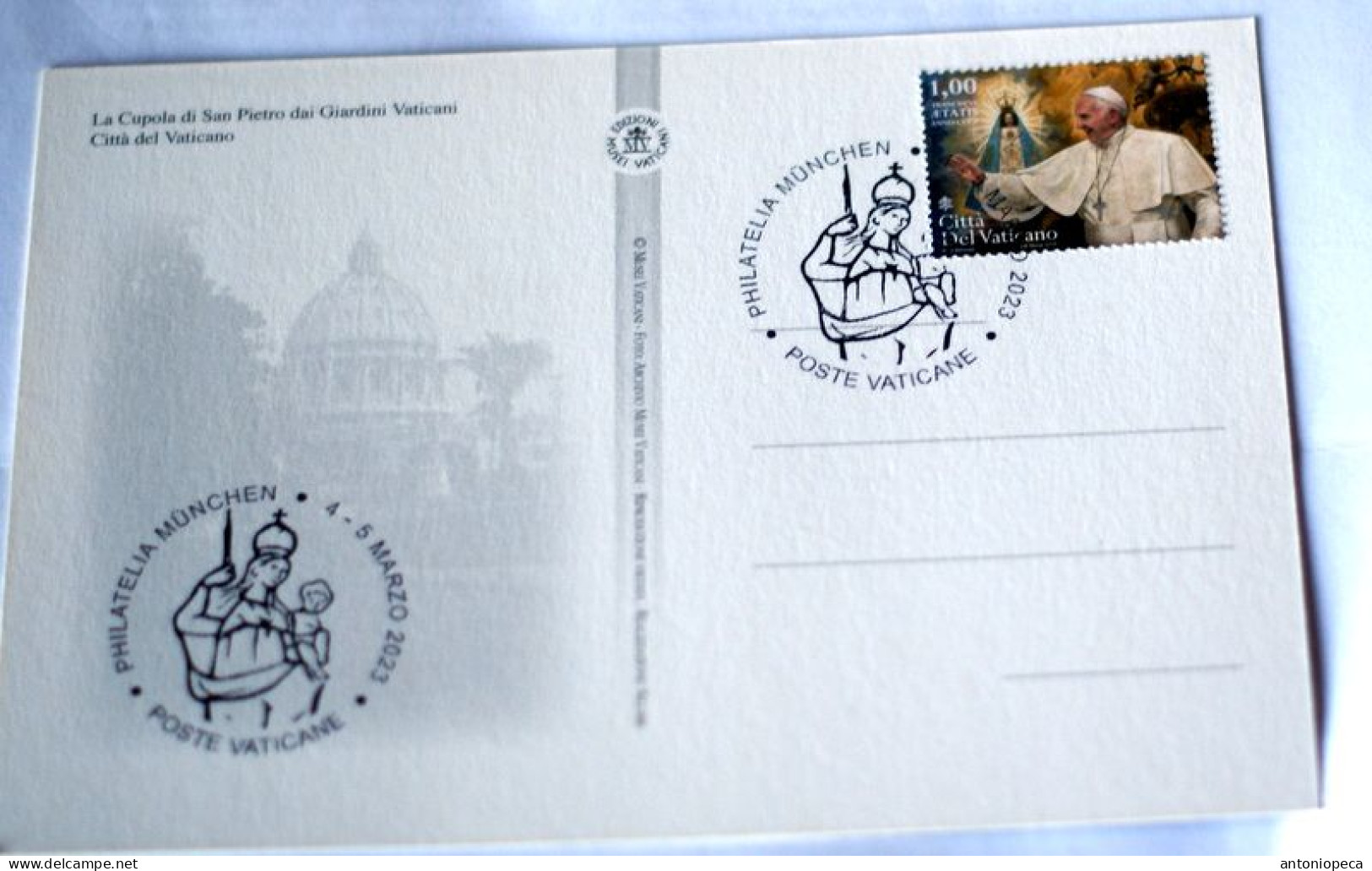 VATICAN 2023, EXIBITION PHILATELIA MUNCHEN, 4-5 MARZ 2023, SPECIAL CARD - Covers & Documents