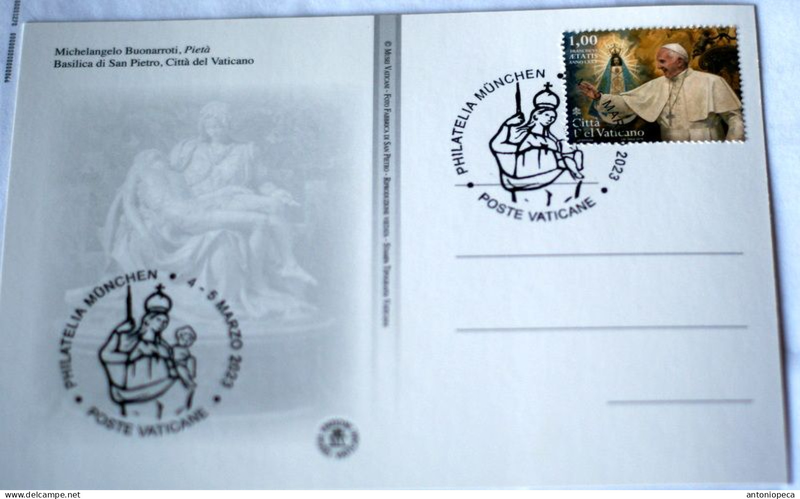 VATICAN 2023, EXIBITION PHILATELIA MUNCHEN, 4-5 MARZ 2023, SPECIAL CARD - Storia Postale