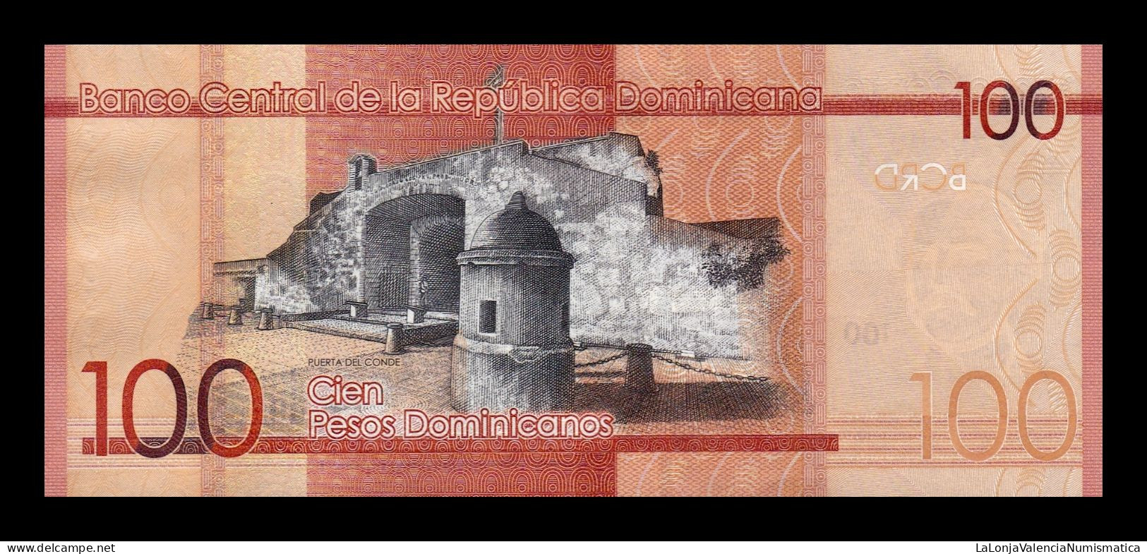 República Dominicana 100 Pesos Dominicanos 2016 Pick 190c Low Serial 596 Sc Unc - Dominicaine