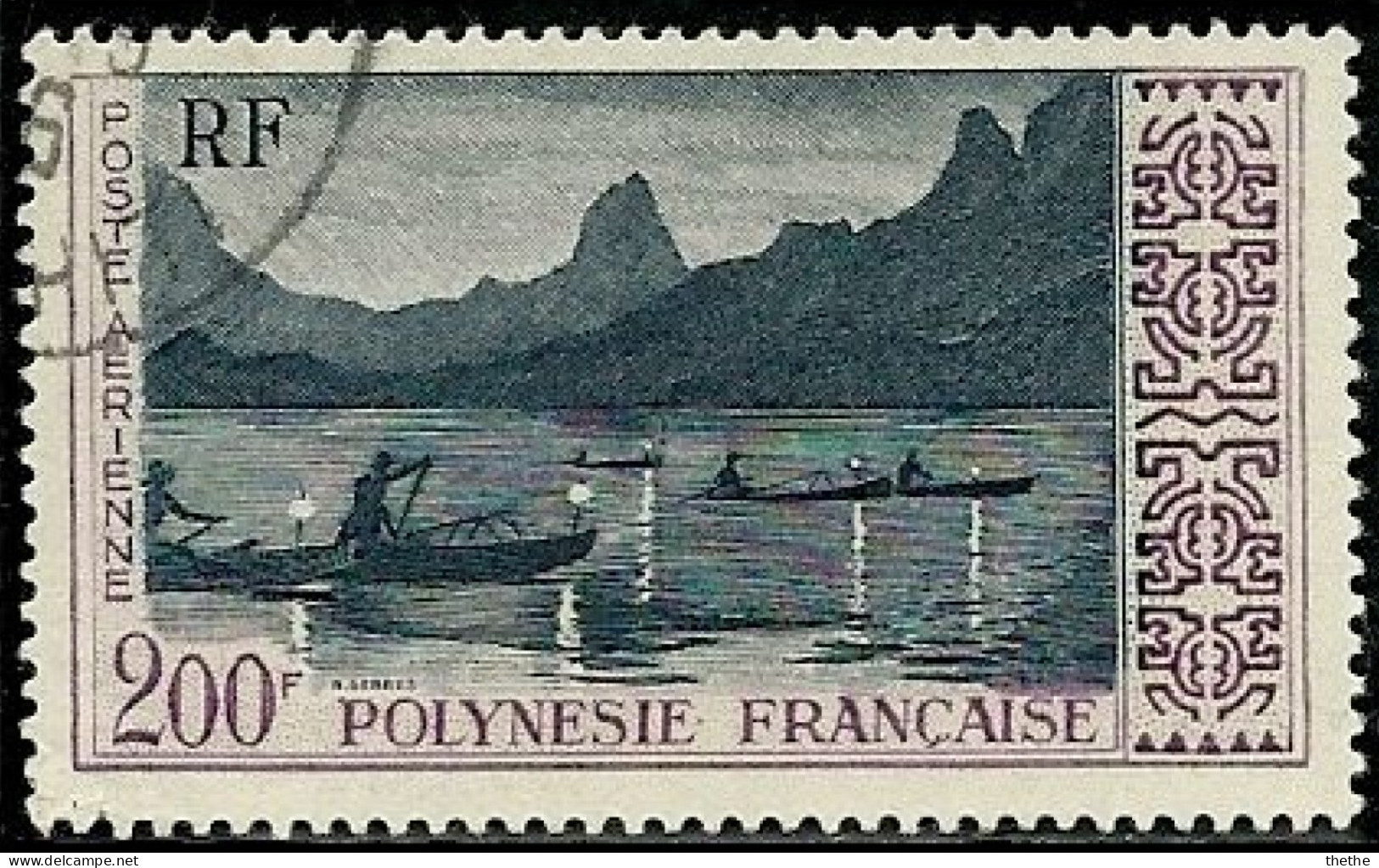 POLYNESIE - Pêche De Nuit Au Large De L'île Mooréa - Gebraucht