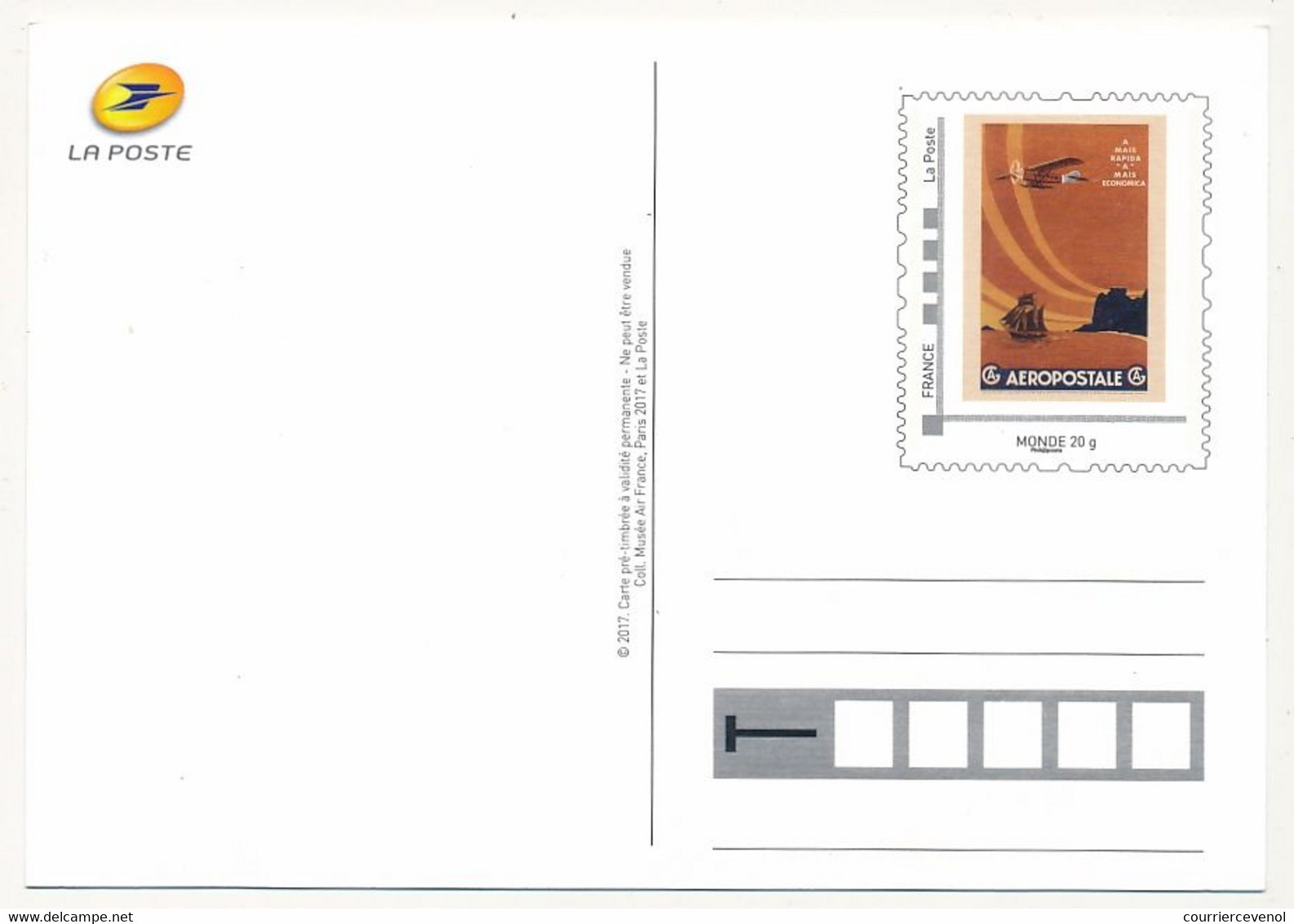 4 Cartes Postales "AEROPOSTALE" PAP Tarif Monde 20g - Neuves - Etat SUP - PAP: Sonstige (1995-...)