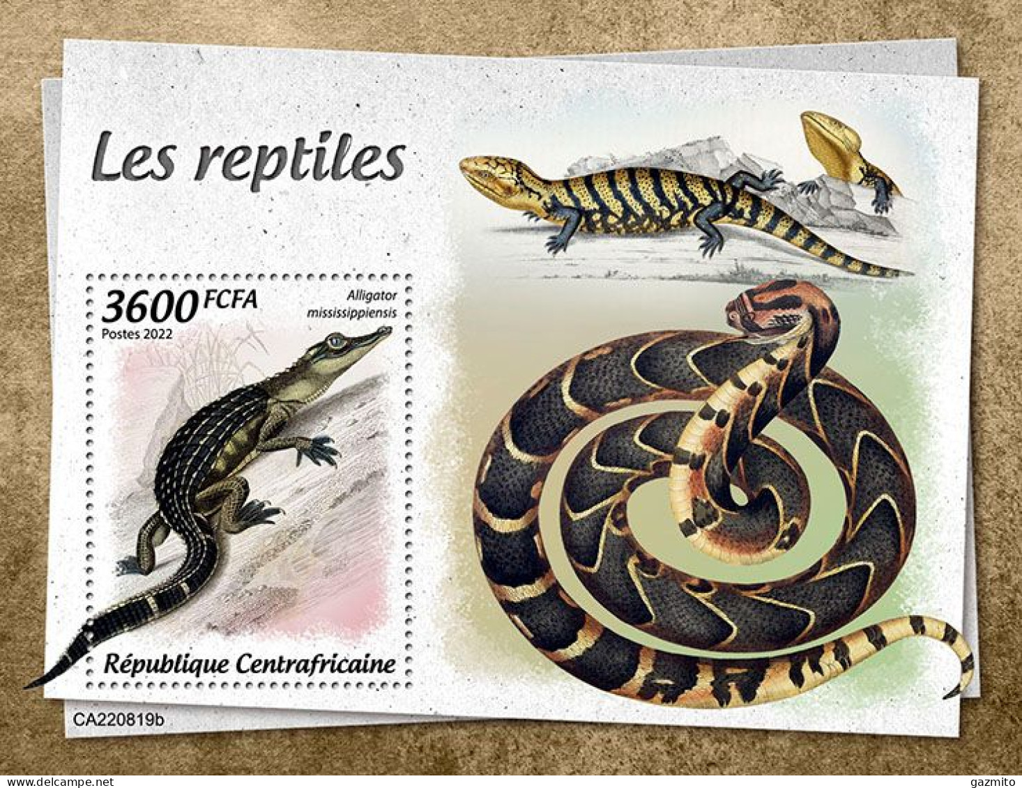 Centrafrica 2022, Animals, Reptiles, Crocodile, BF - Serpents