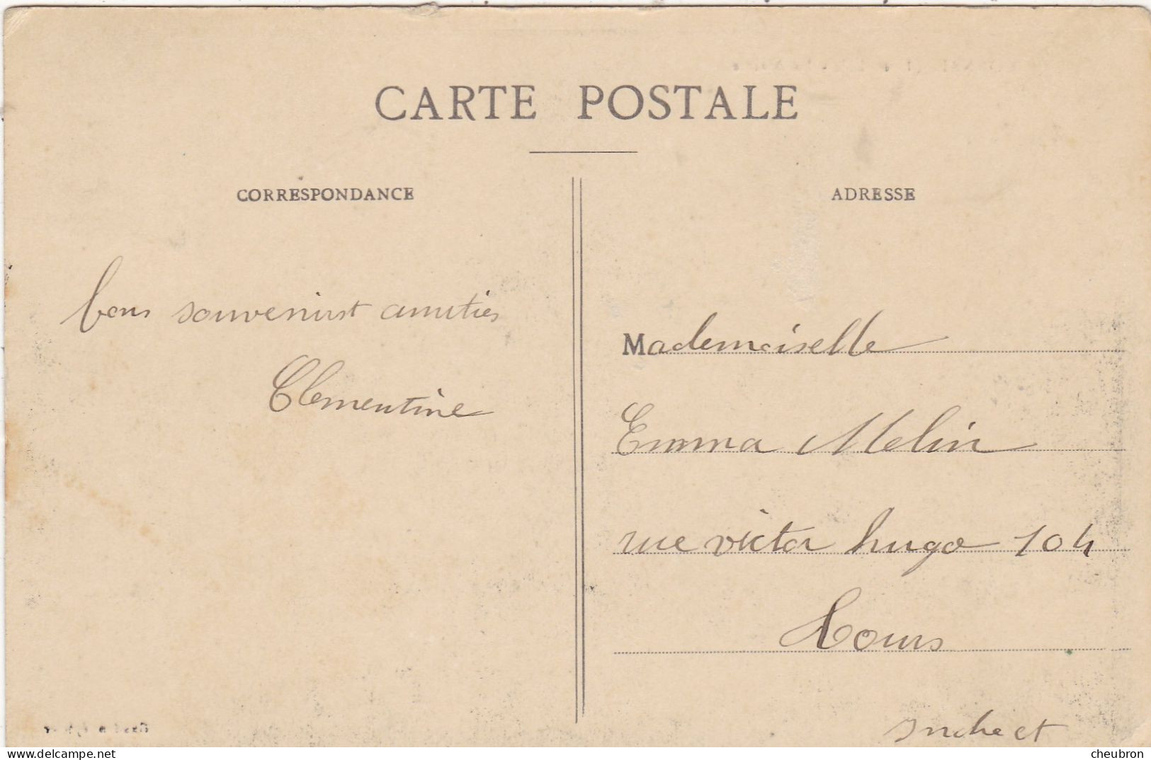 37. MONNAIE. CPA.  LA MAIRIE. ANNEE 1908 + TEXTE - Monnaie