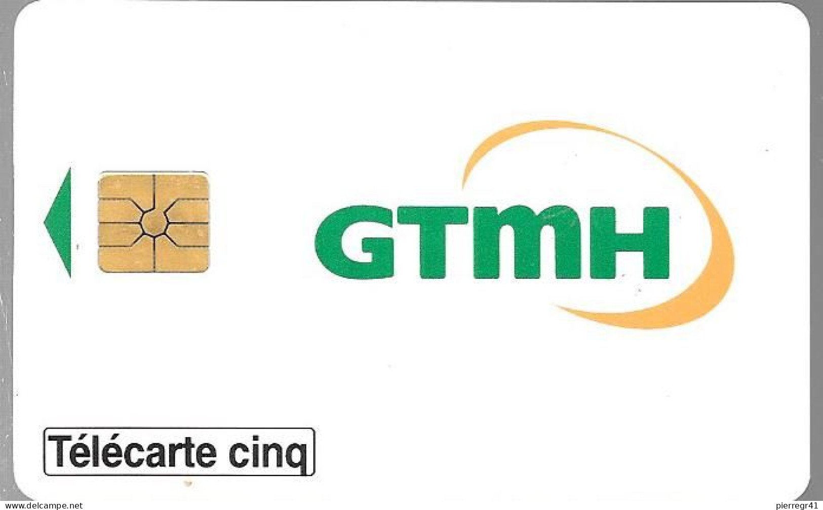 CARTE-PUCE-PRIVEE-5U-GN32-05/94-GEMA-2e Logo-GTMH--V° Série B4415501-Utilisé TBE - 5 Eenheden