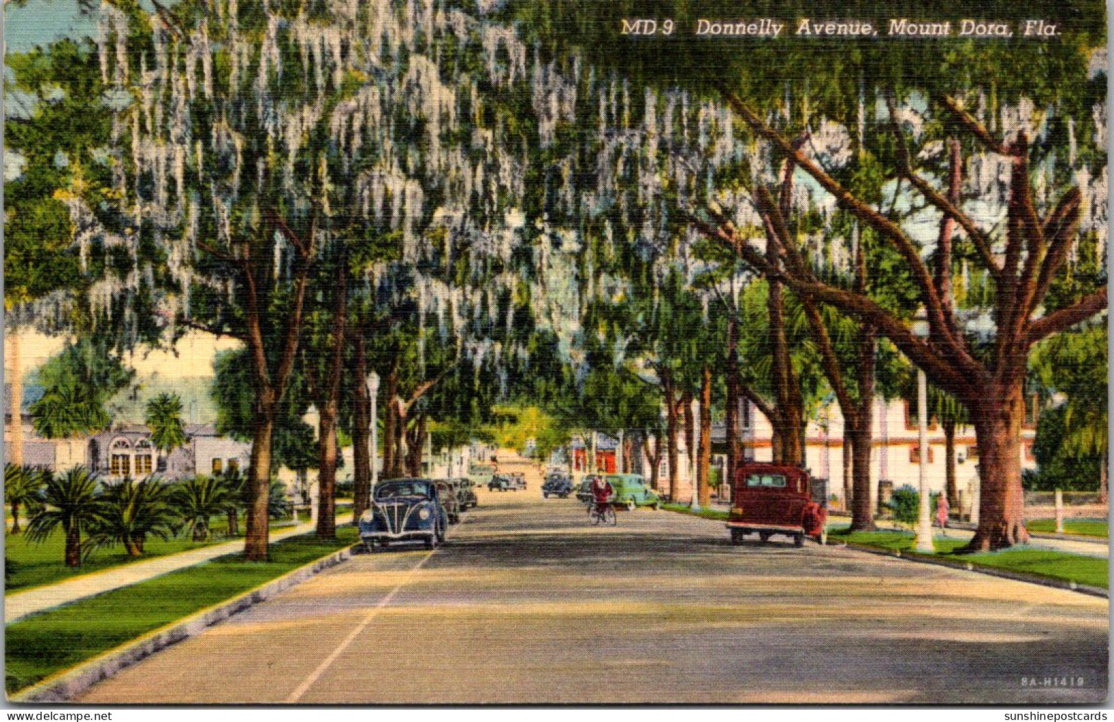 Florida Mount Dora Donnelly Avenue 1944 Curteich - Orlando