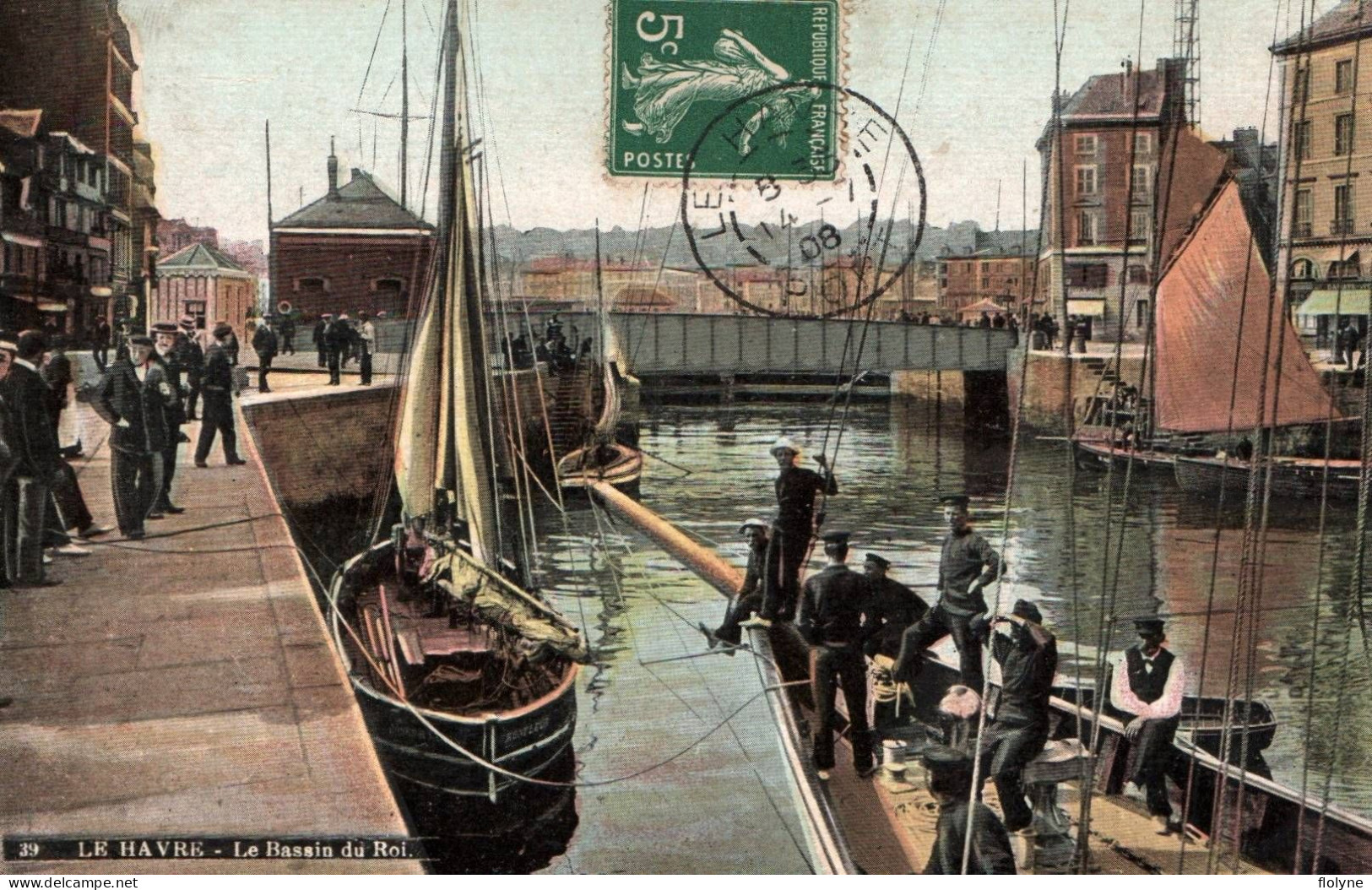 Le Havre - Le Bassin Du Roi - Port - Bateau Pêche Pêcheurs - Port