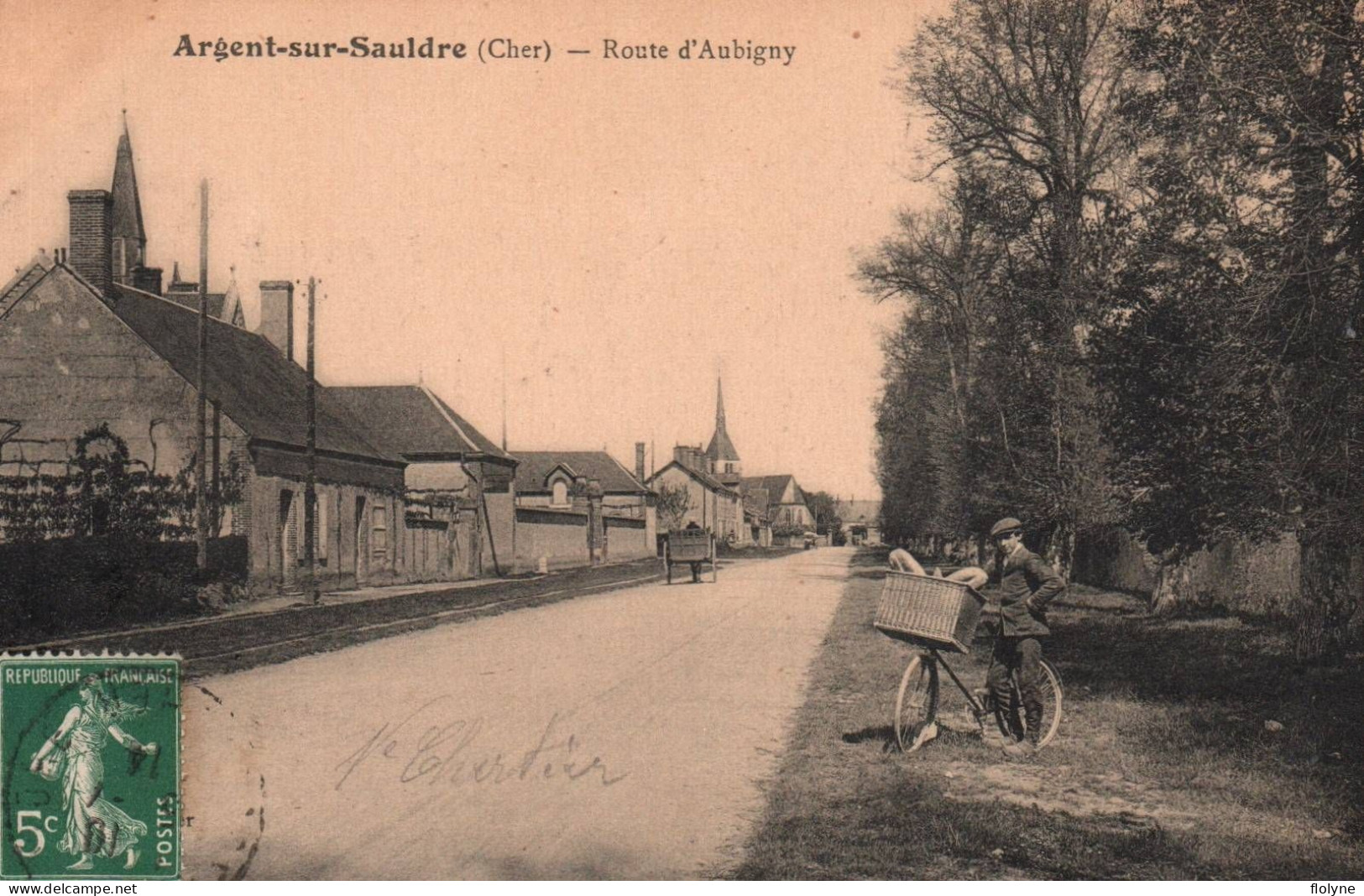 Argent Sur Sauldre - La Route D'aubigny - Villageois - Argent-sur-Sauldre