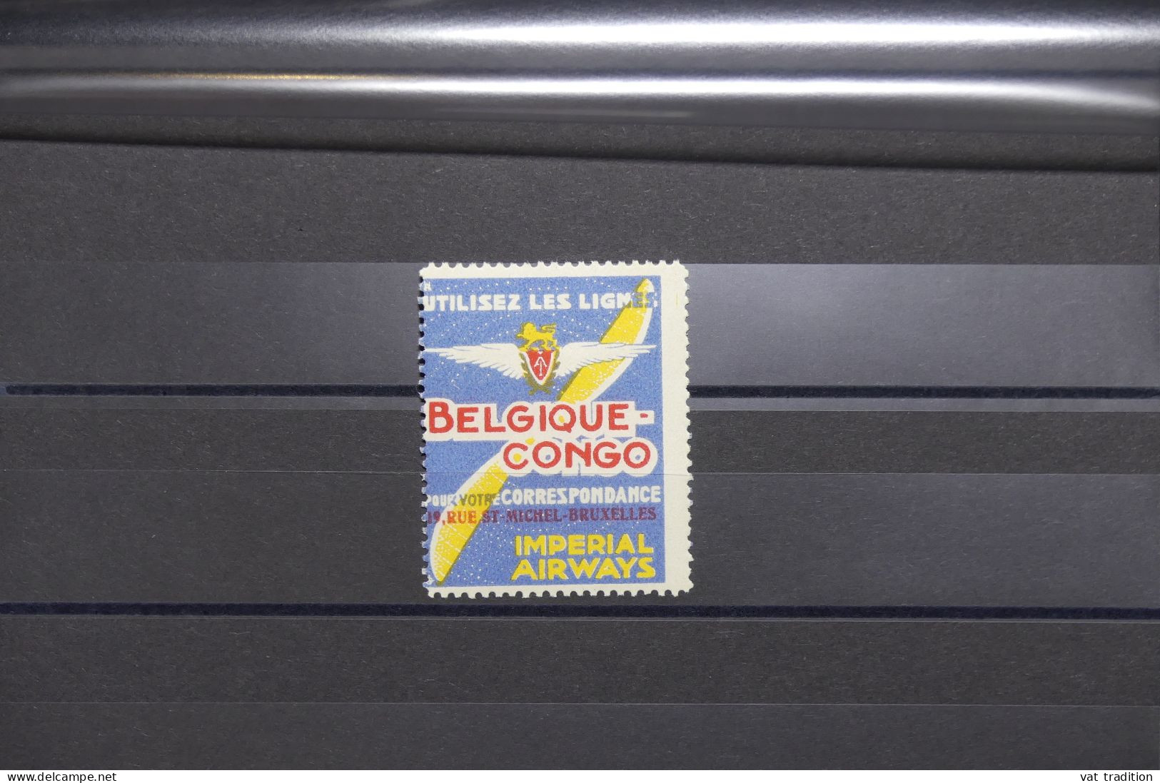 VIGNETTES - Aviation Lignes Belgique Congo Imperial Airways - A 432 - Aviation