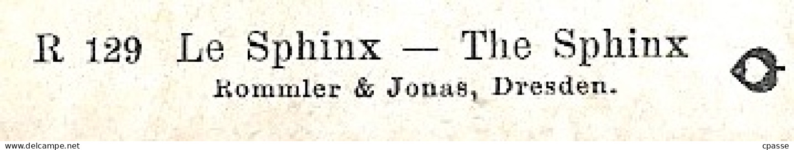 CPA Egypte LE SPHINX ° Rommler & Jonas R 129 - Sphynx