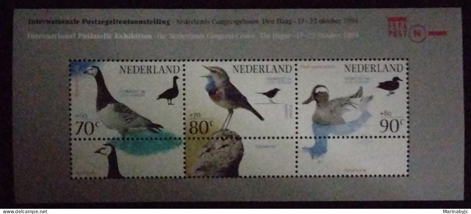 SL) 1994 HOLLAND BIRDS WILDLIFE SOUVENIR MNH - Other & Unclassified