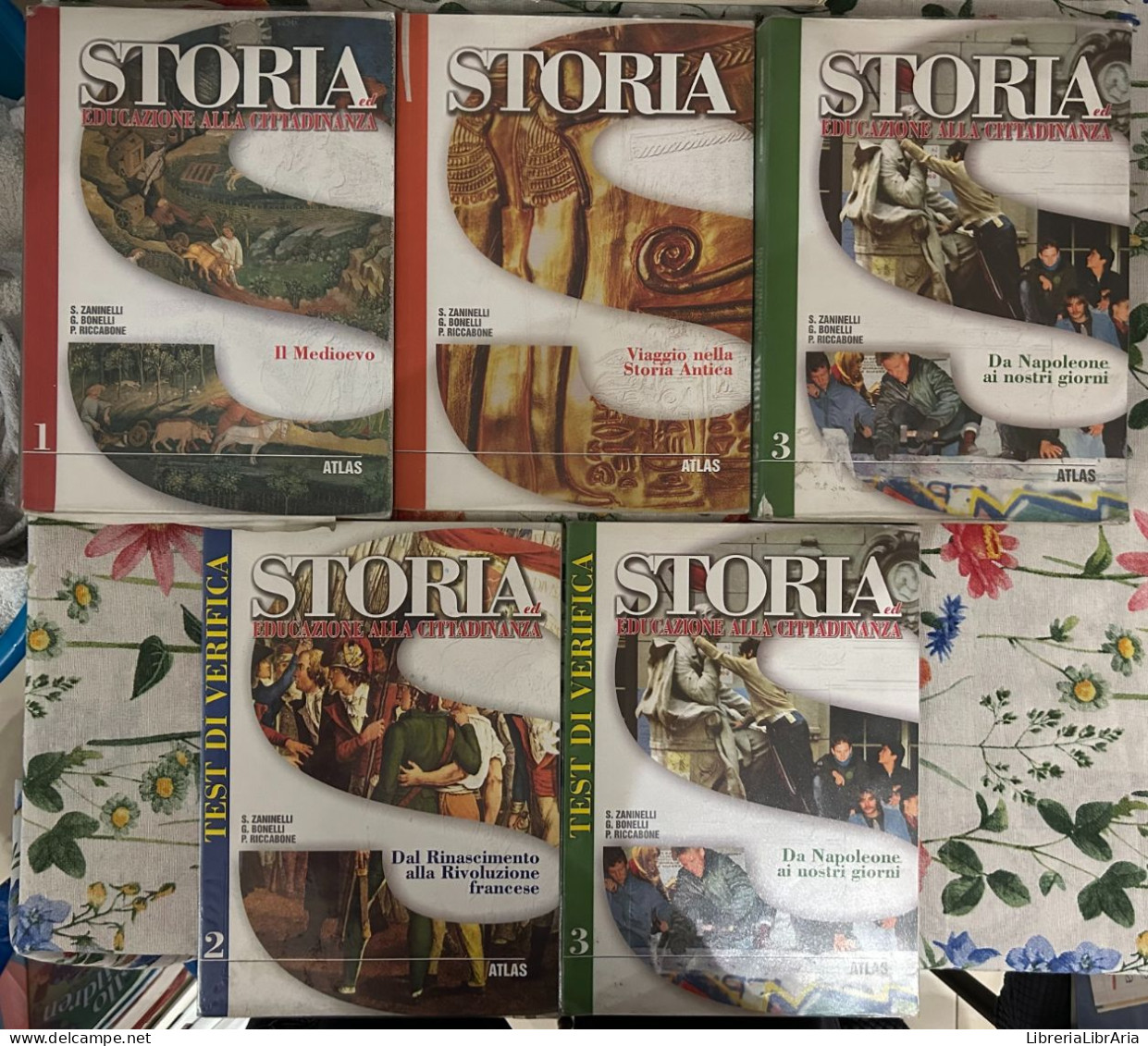 Storia Ed Educazione Alla Cittadinanza 1+3 Di S. Zaninelli, G. Bonelli, P. Riccabone,  2005,  Atlas - Geschiedenis,