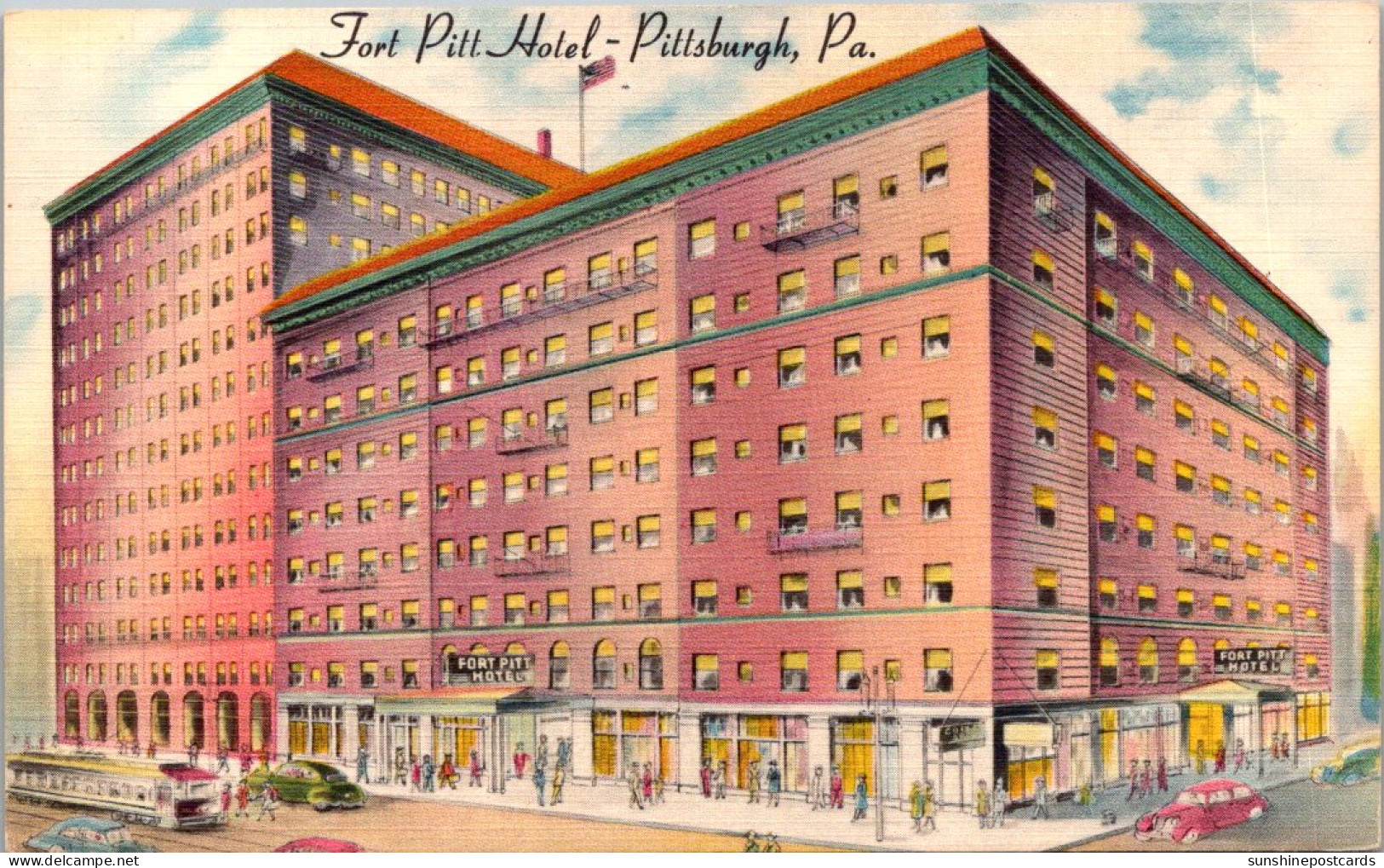 Pennsylvania Pittsburgh Fort Pitt Hotel 1934 - Pittsburgh