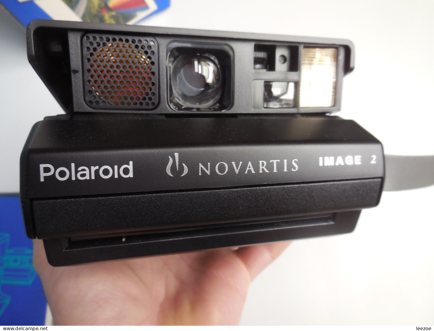 appareil photo POLAROID IMAGE 2 NOVARTIS (laboratoire médical) testé sans film flash OK, RARE (ref23.5.pola2)