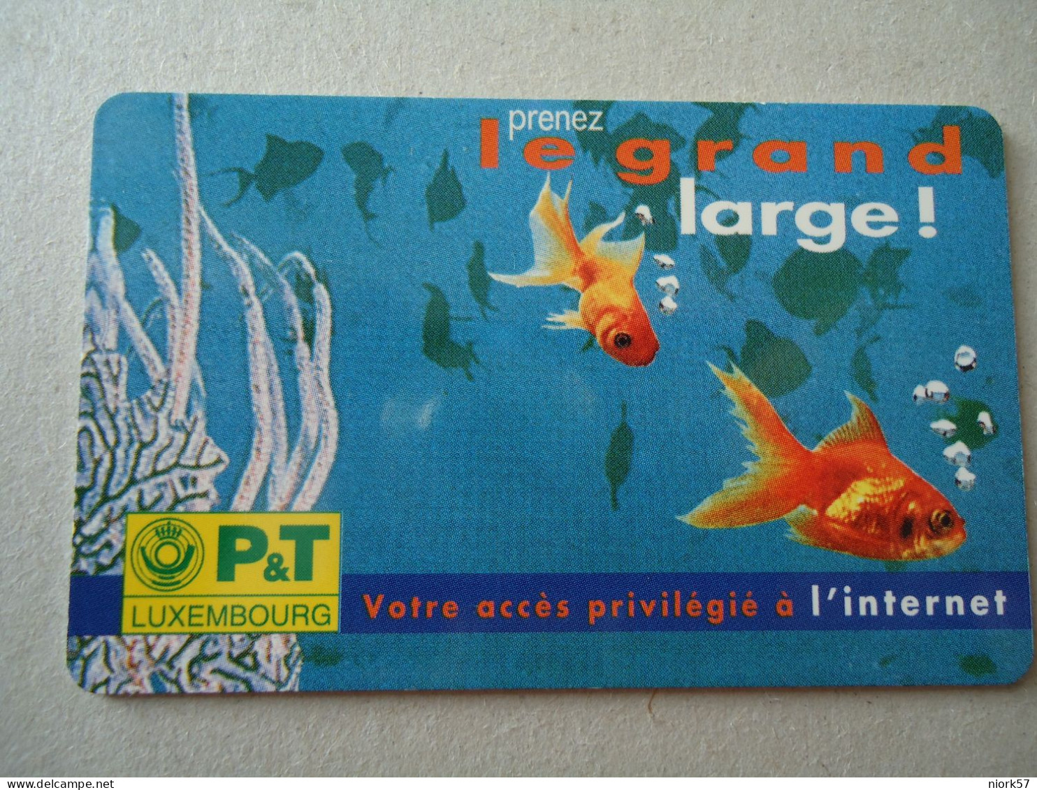 LUXEMBOURG   USED  CARDS  FISHES  FISH - Peces