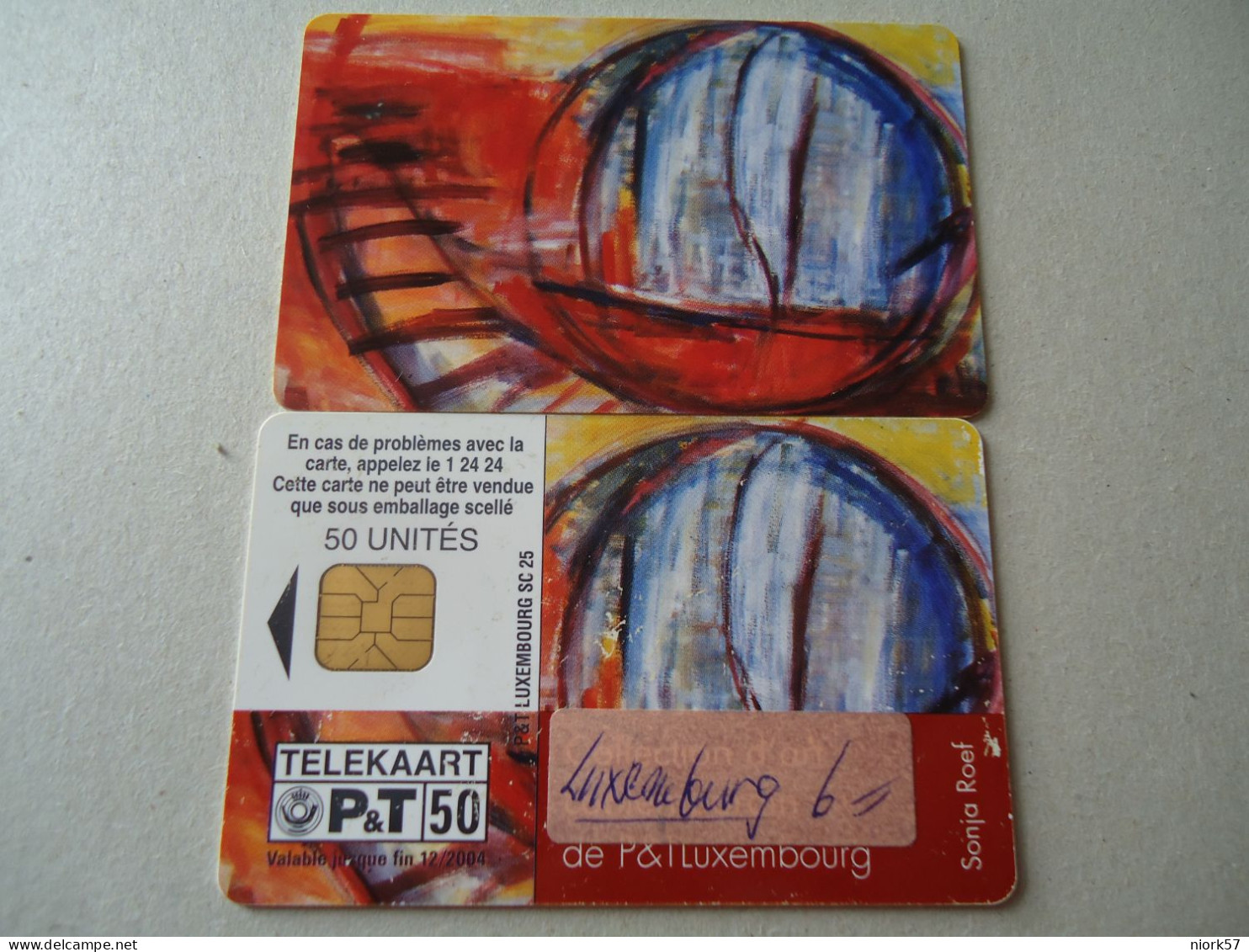 LUXEMBOURG USED PHONECARDS PAINTING - Schilderijen