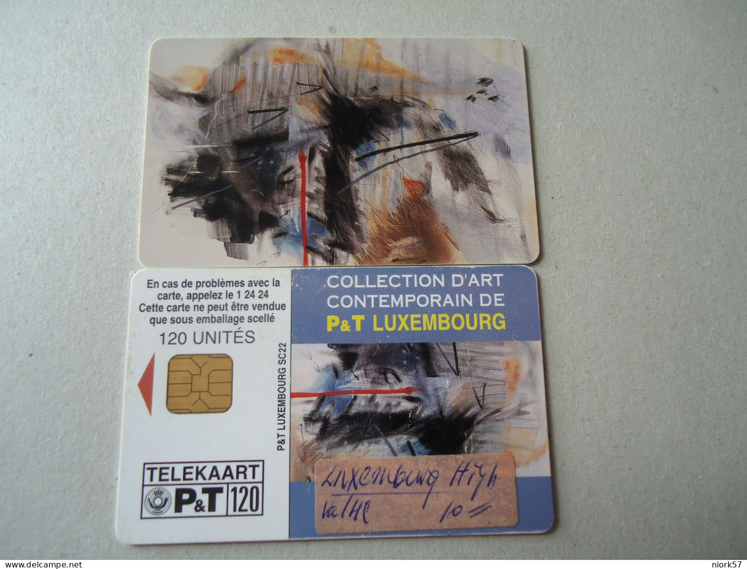 LUXEMBOURG USED PHONECARDS PAINTING - Luxembourg