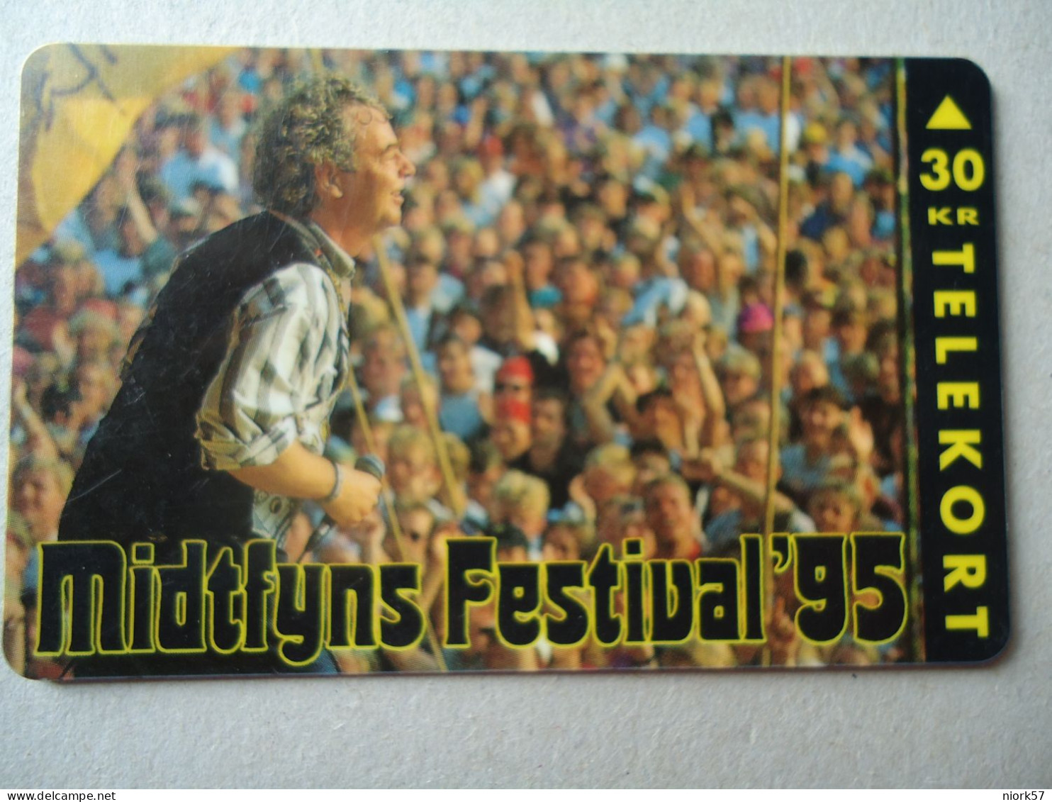 DENMARK  USED CARDS MUSIC MIDTFYNS FESTIVAL 95  IR 15.000 - Musique