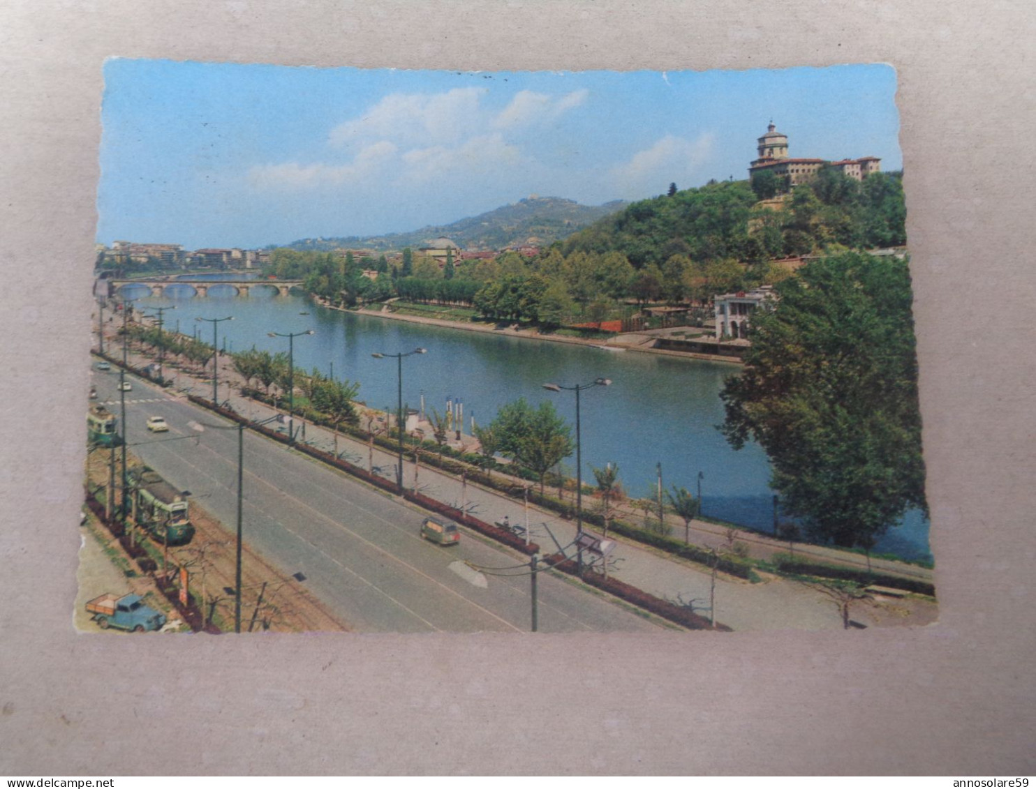 CARTOLINA: TORINO - LUNGO PO CAIROLI (MOVIMENTATA, AUTO D'EPOCA) VIAGGIATA - F/G - COLORI - - Fiume Po