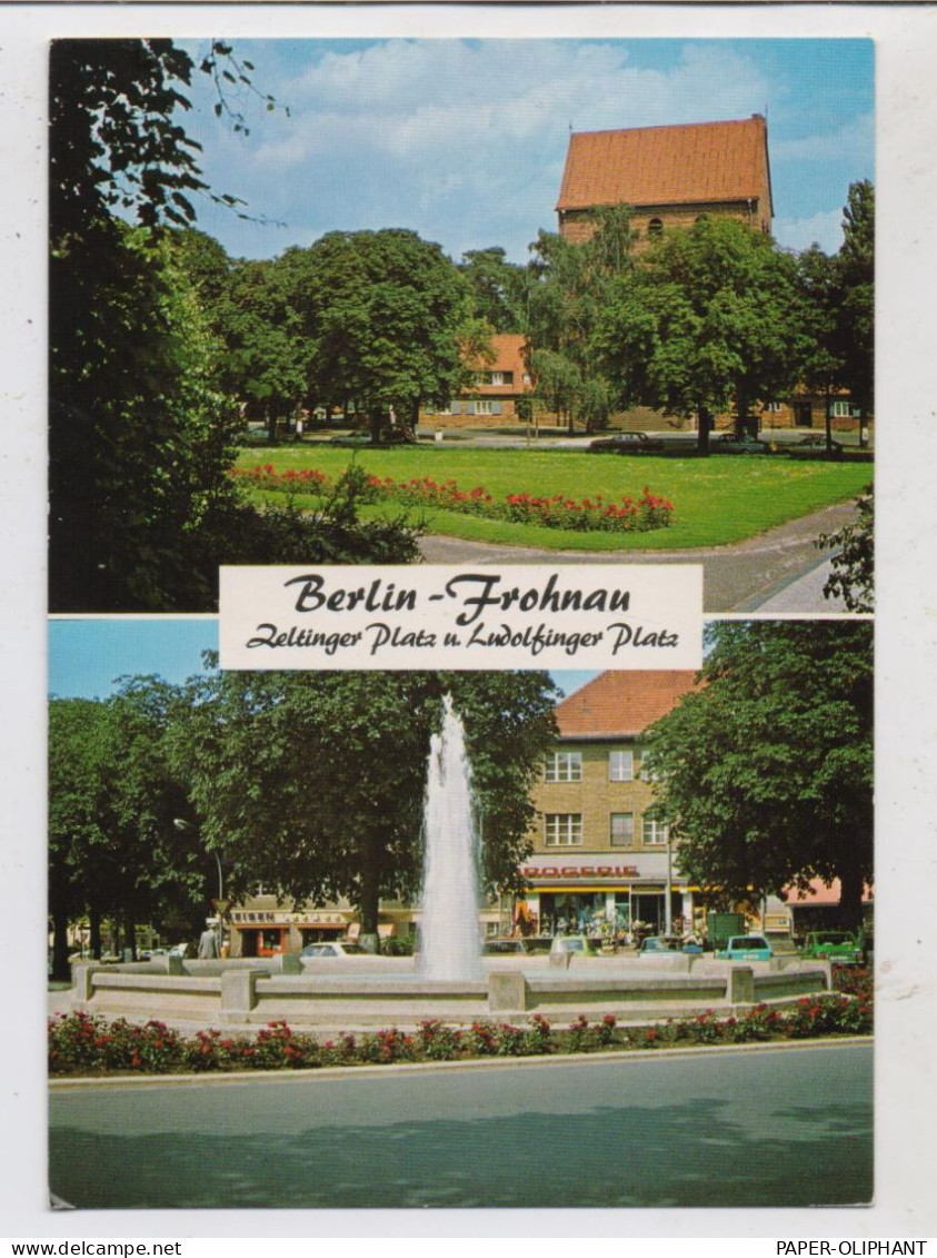 1000 BERLIN - FROHNAU, Zeltinger & Ludolfinger Platz - Reinickendorf