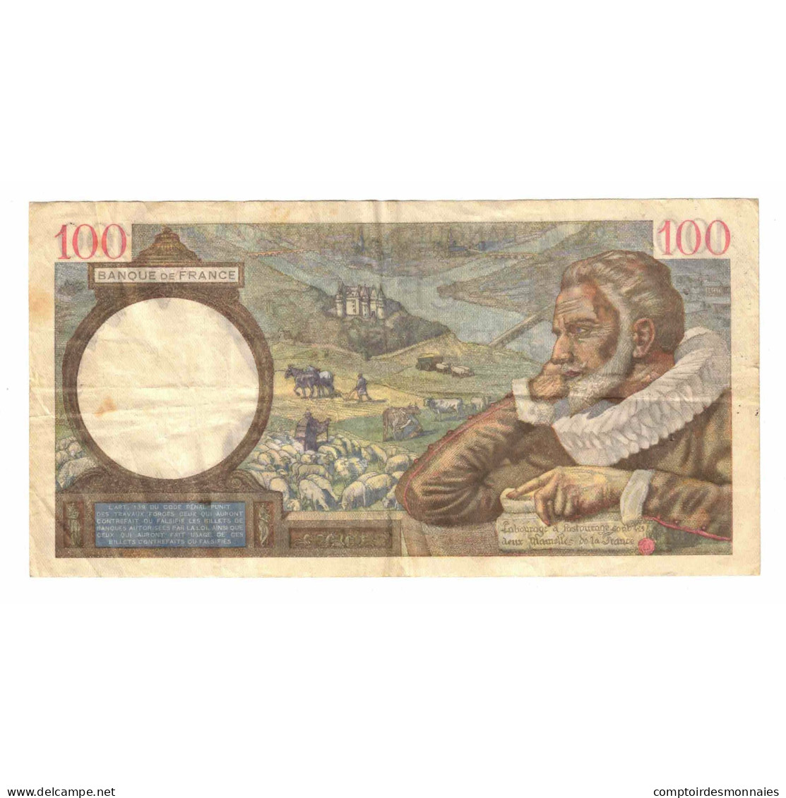 France, 100 Francs, Sully, 1941, M.25070, TTB, Fayette:26.59, KM:94 - 100 F 1939-1942 ''Sully''