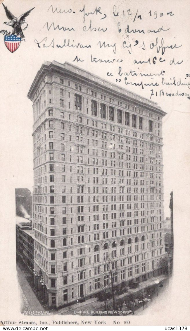 NEW YORK CITY  - The Empire Building - Publ. Strauss N 160 : 1902 - Andere Monumenten & Gebouwen