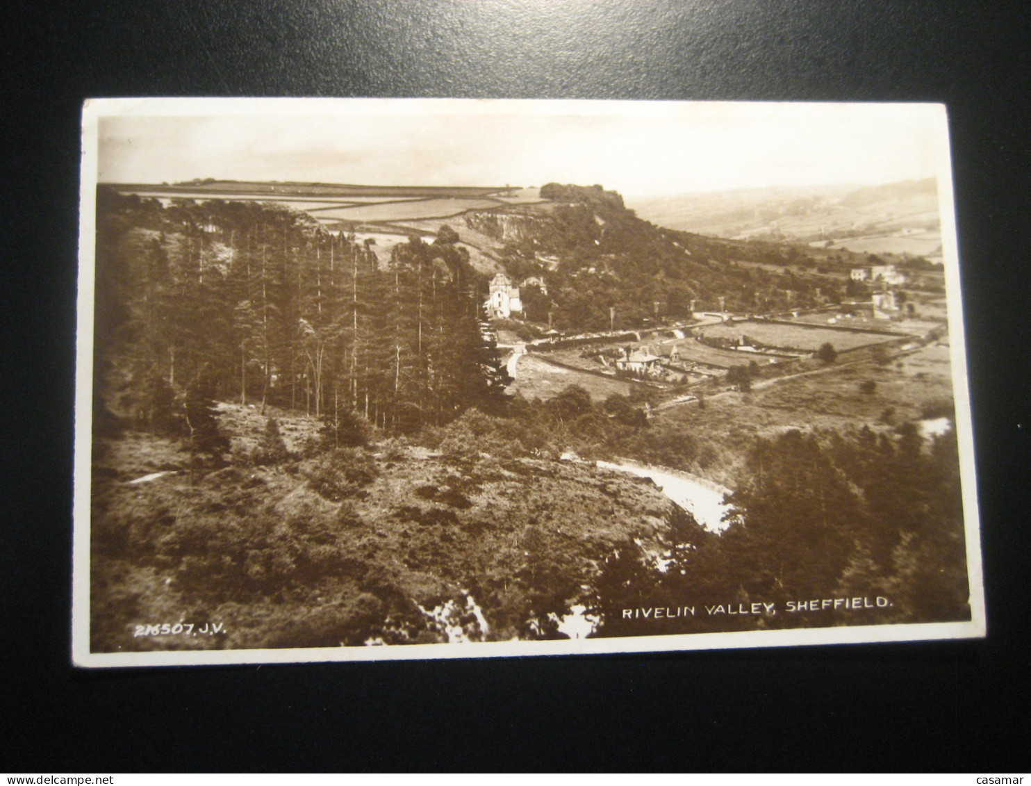 SHEFFIELD 1946 To Lowestoft Cancel Rivelin Valley Yorkshire Postcard ENGLAND - Sheffield