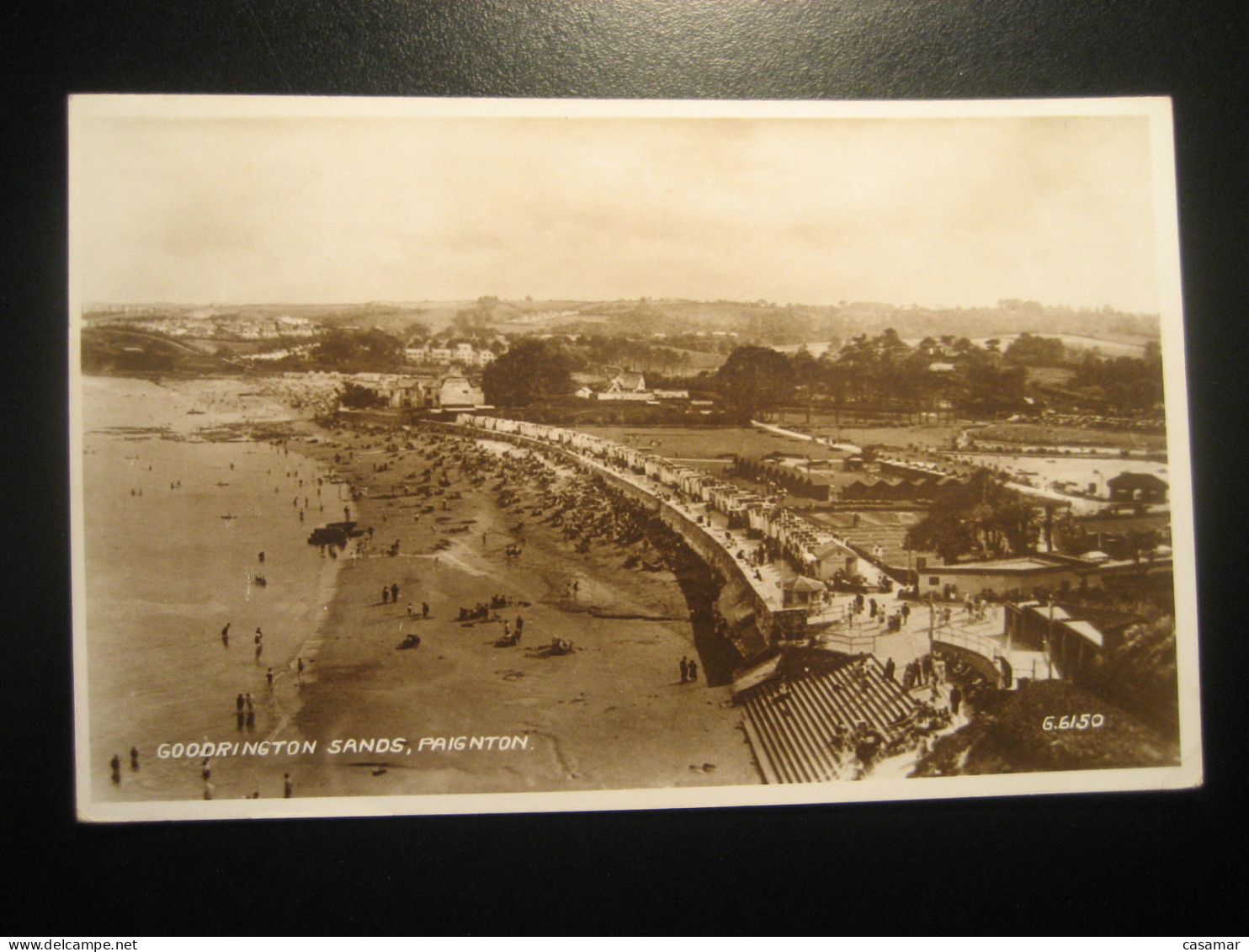 PLYMOUTH 1949 To Hounslow Cancel Goodrington Sands Devon Postcard ENGLAND - Paignton