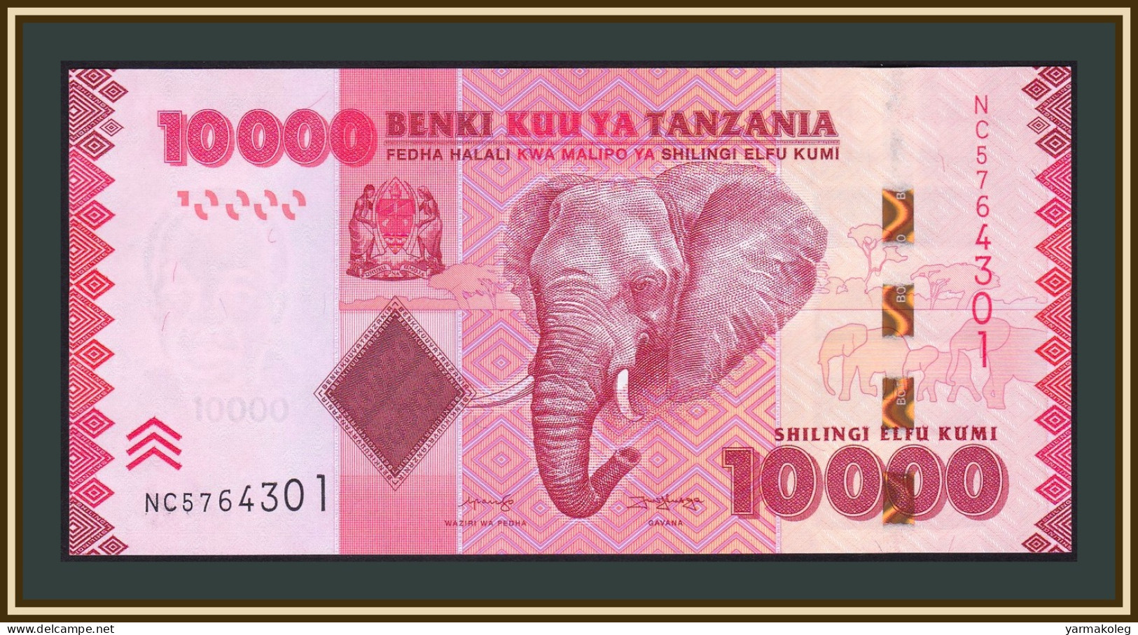 Tanzania - Tanzania 10000 shillings 2020 P-44 (44c) UNC