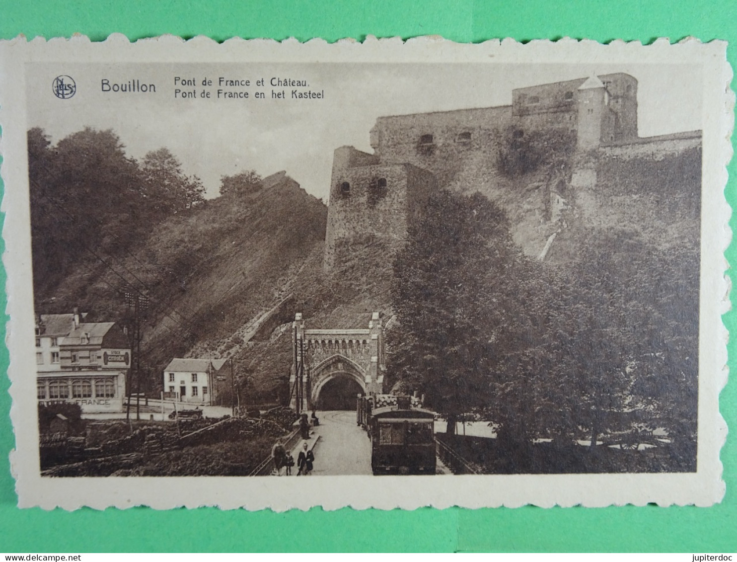 Bouillon Pont De France Et Château (tram à Vapeur) - Bouillon